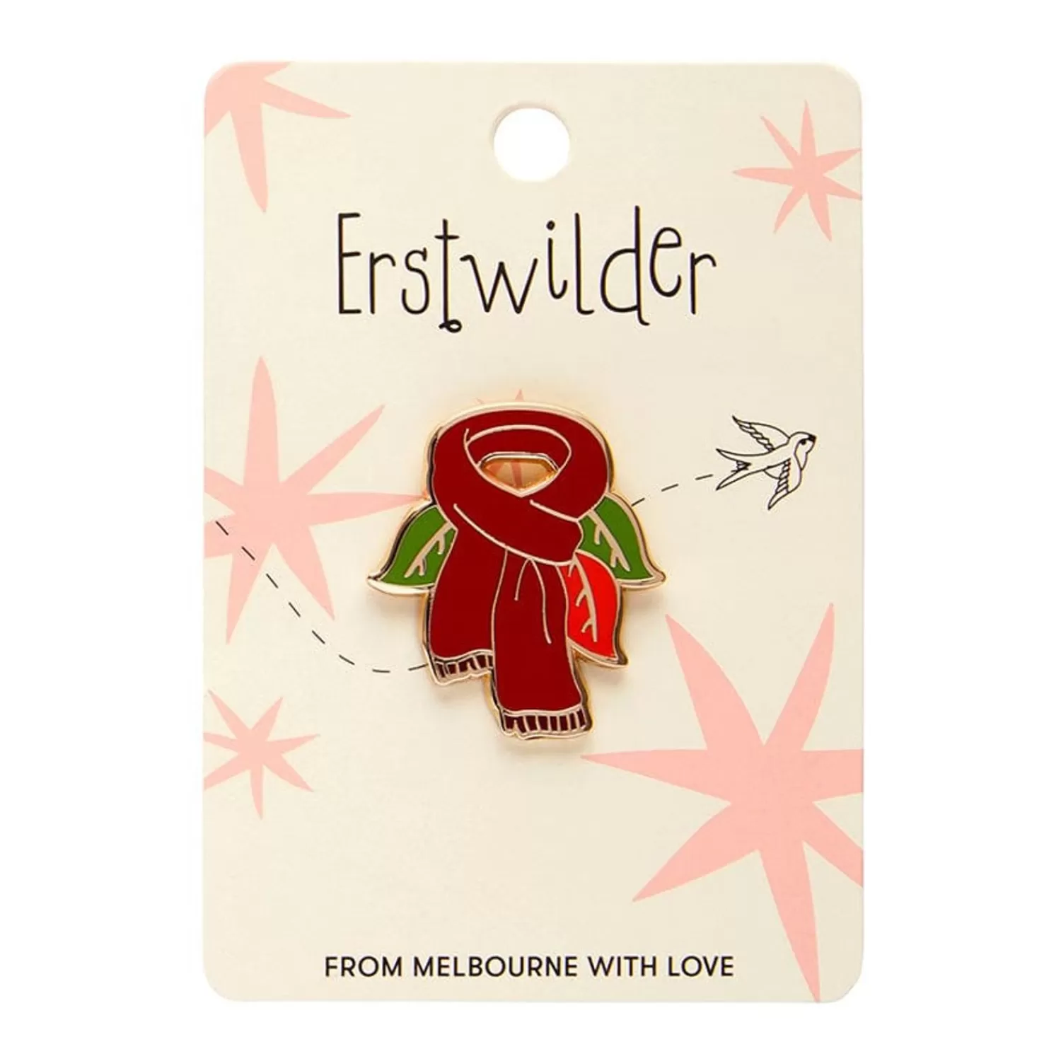 Scarf Souvenir Enamel Pin*Erstwilder Outlet