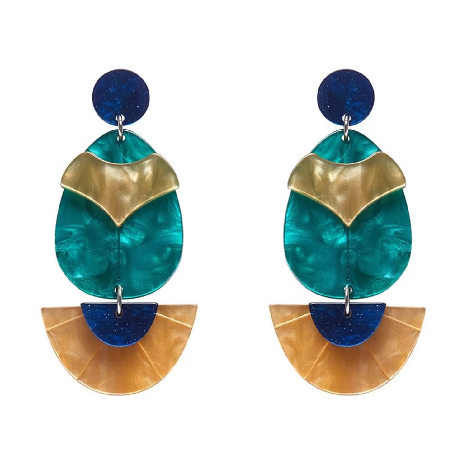 Secret Scarab Drop Earrings*Erstwilder New