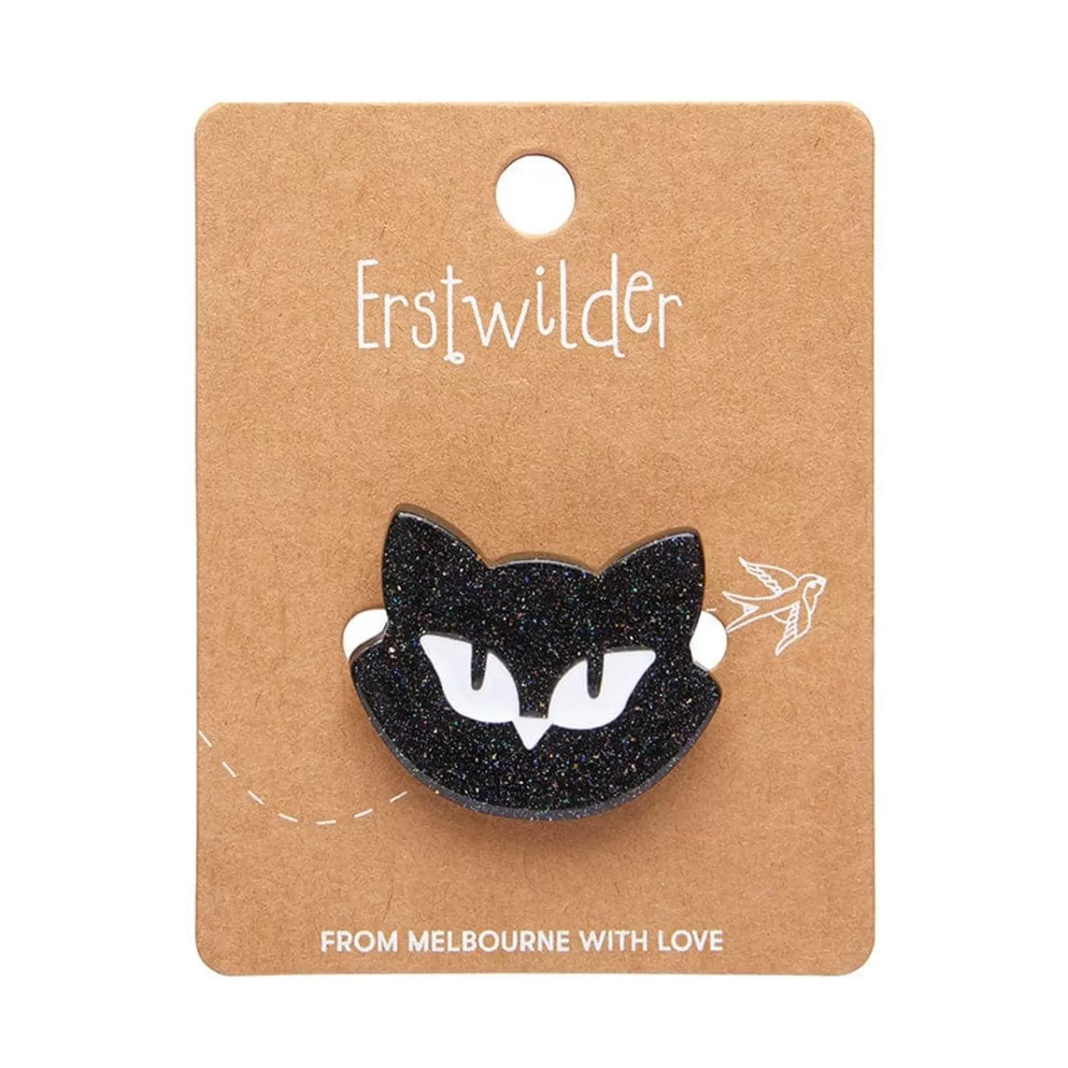 Shadow The Cat Mini Brooch*Erstwilder New