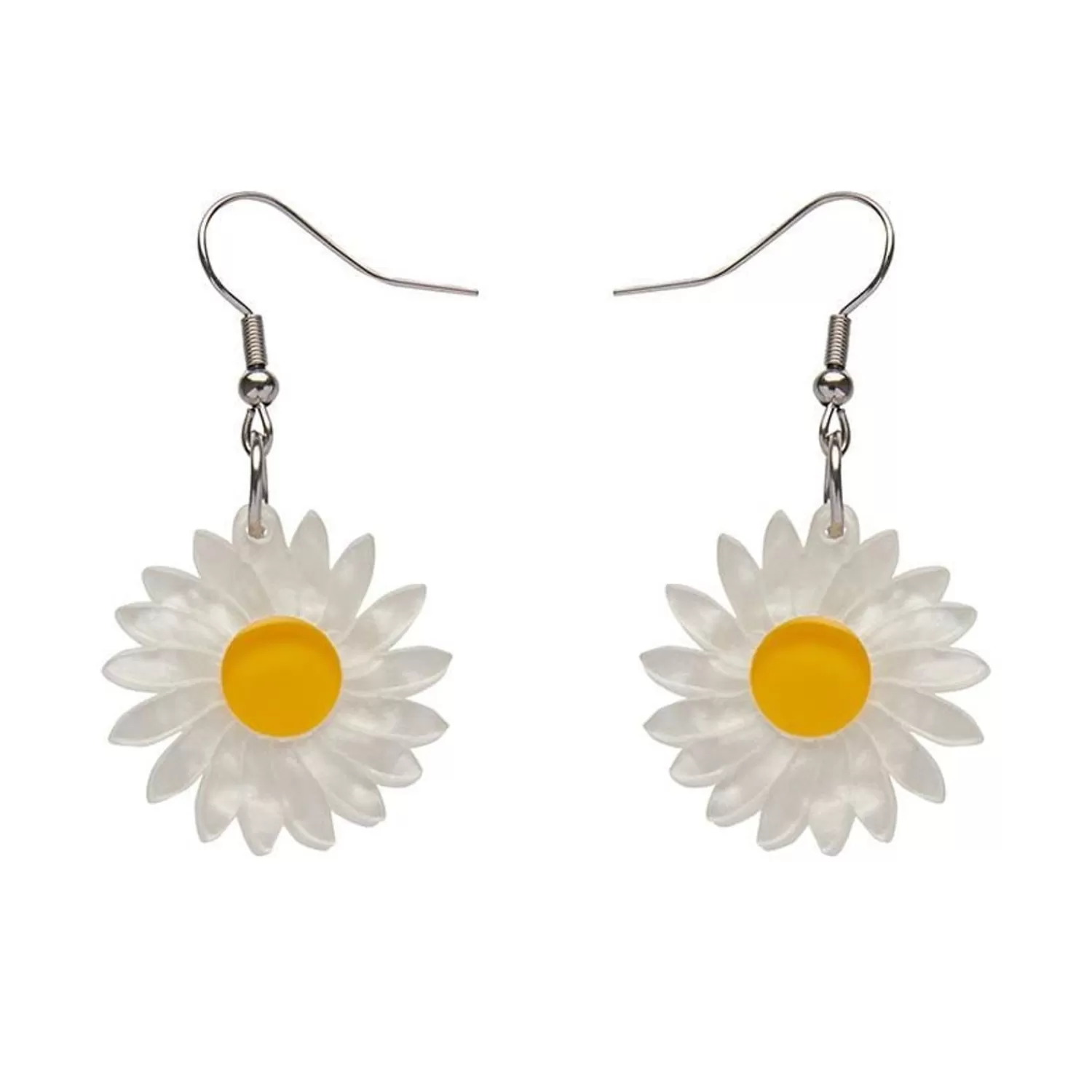 She Loves Me Daisy Drop Earrings*Erstwilder Hot