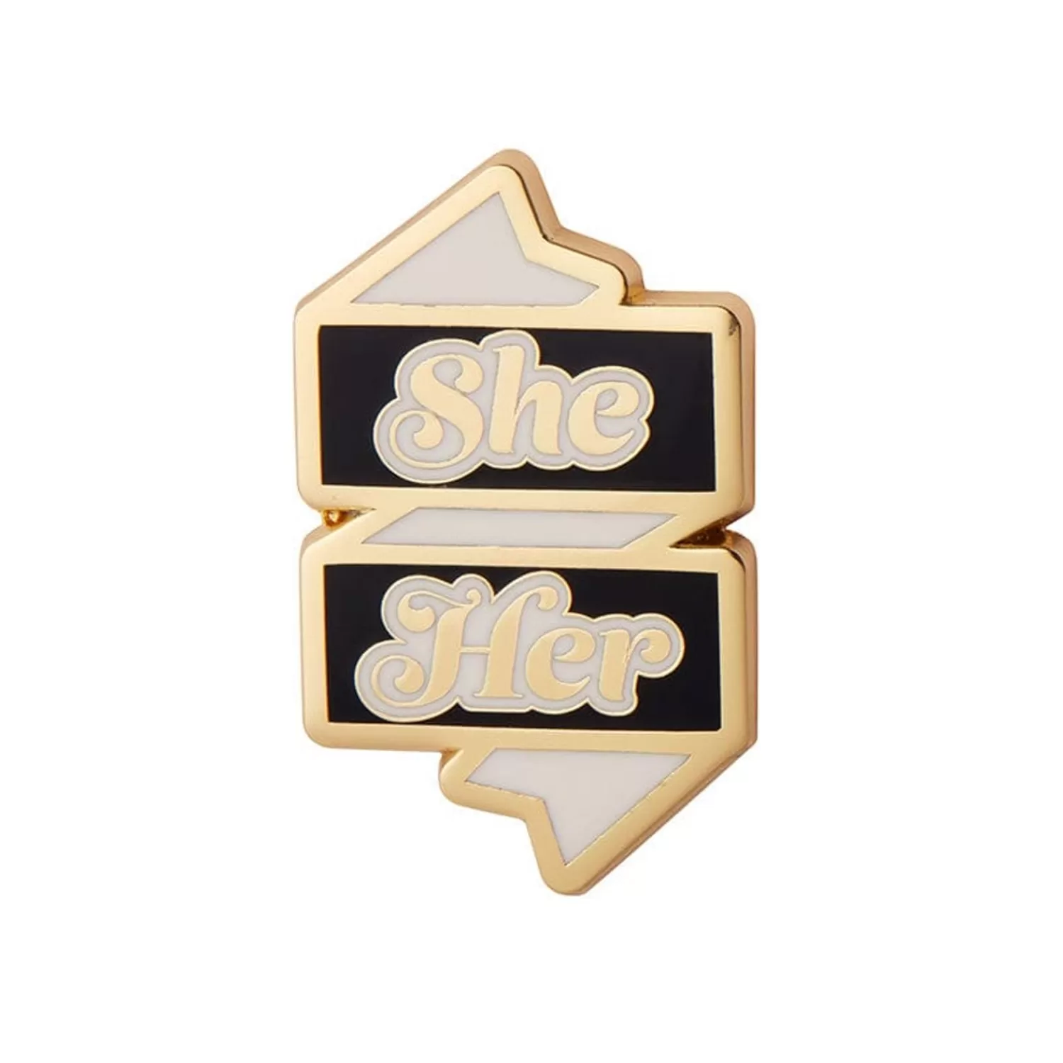 She/Her Pronoun Enamel Pin*Erstwilder Clearance