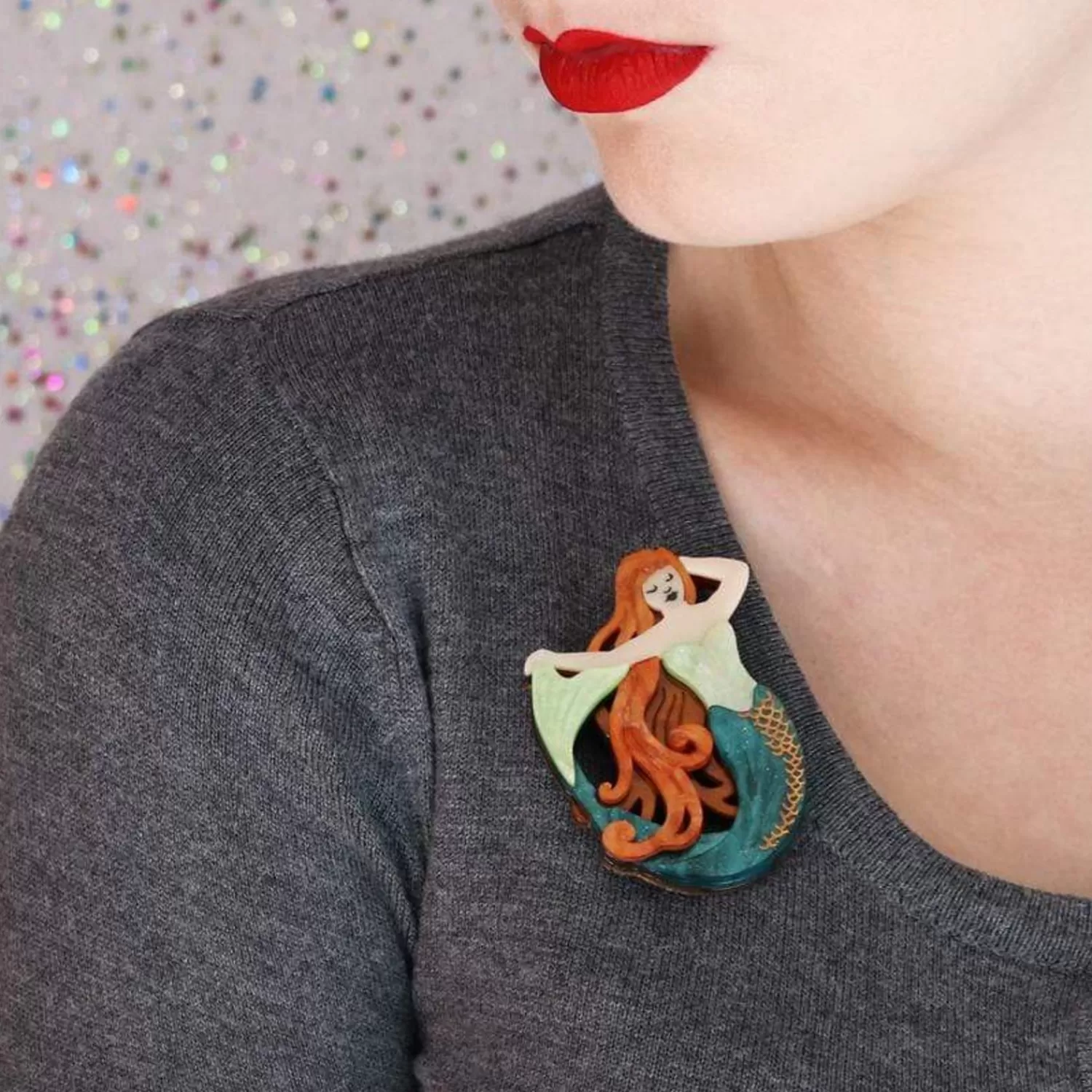 Siren'S Call Brooch*Erstwilder Flash Sale