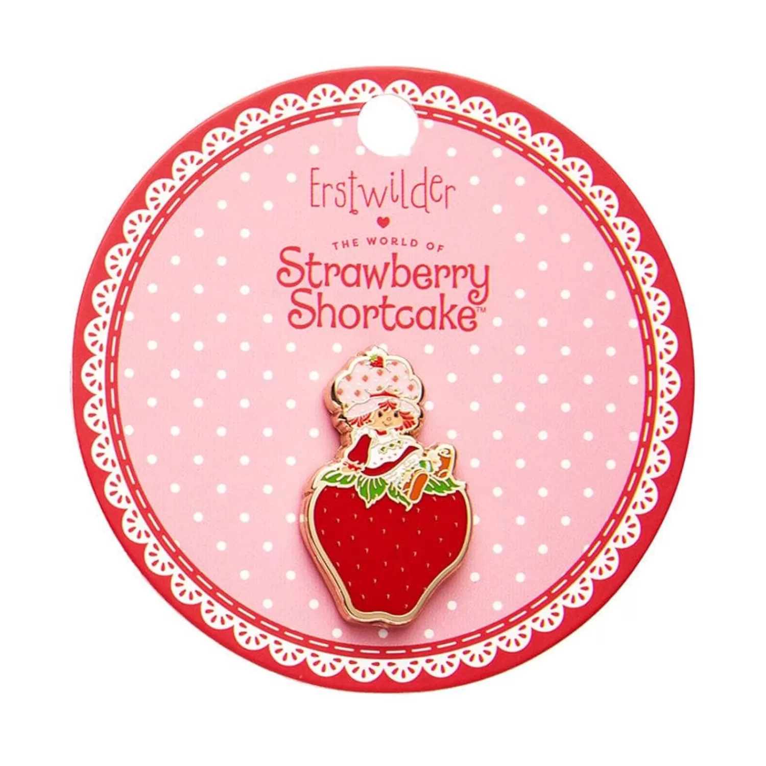 Sitting On A Strawberry Enamel Pin*Erstwilder Flash Sale