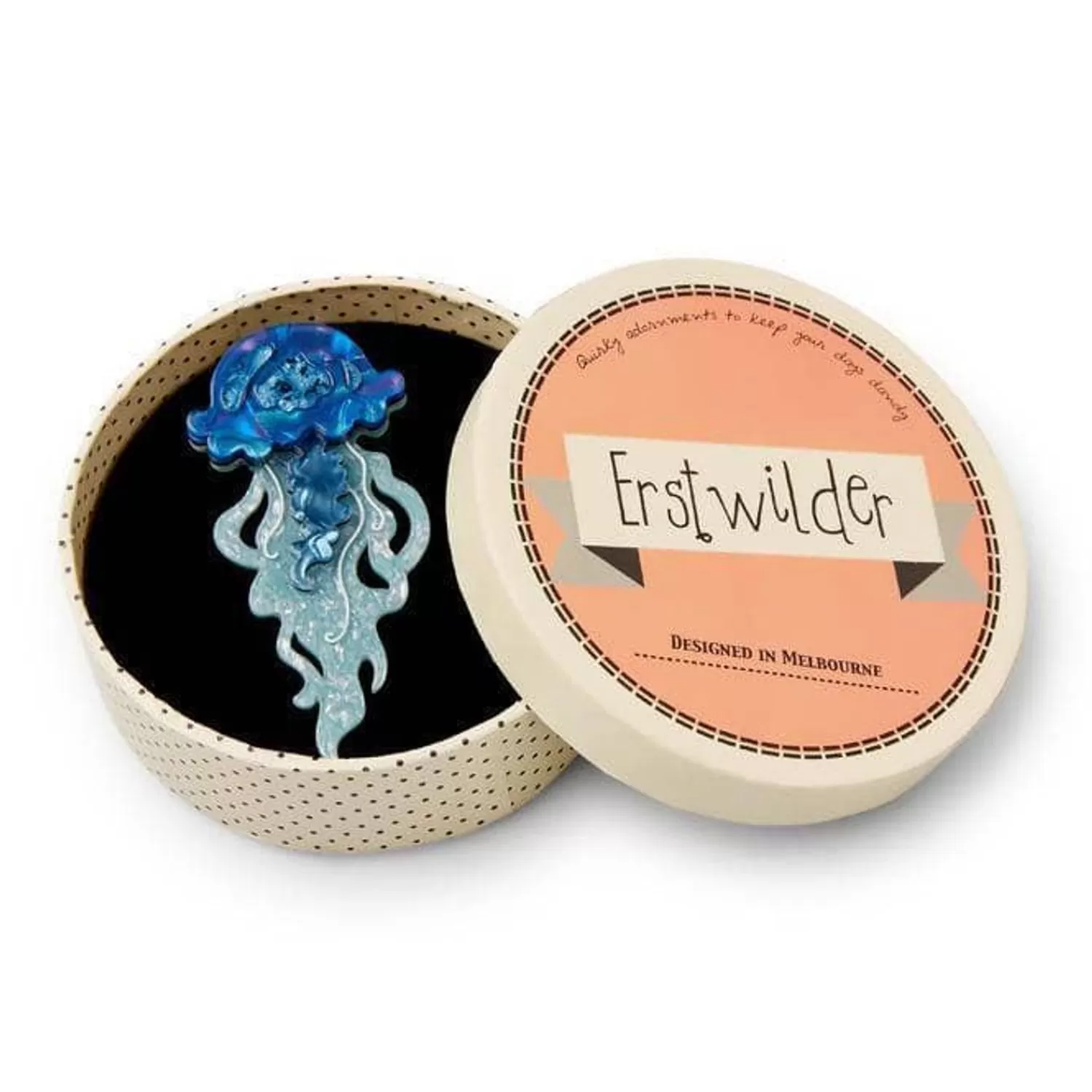 Slippin' Under Jellyfish Brooch*Erstwilder Cheap