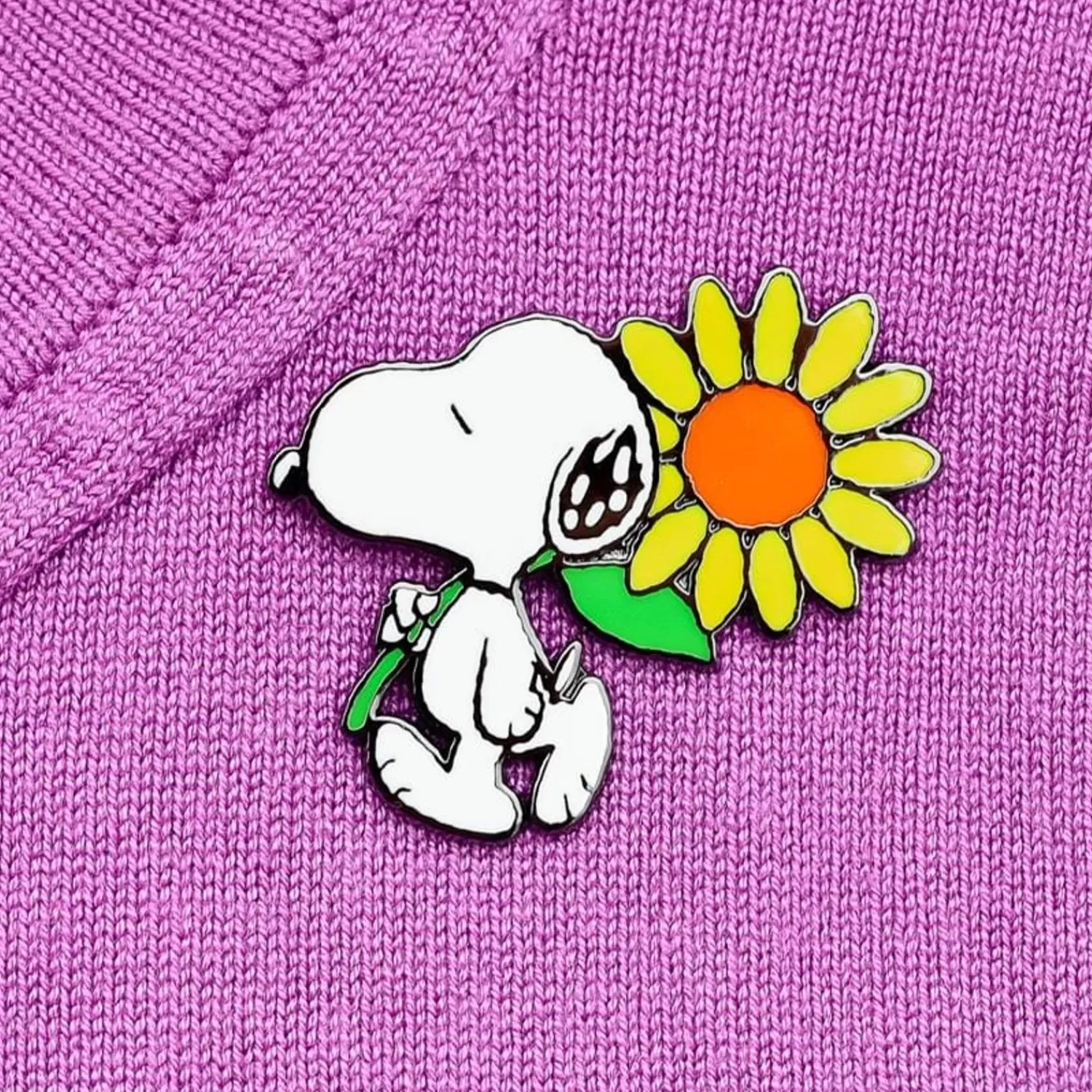 Snoopy'S Sunflower Enamel Pin*Erstwilder Outlet