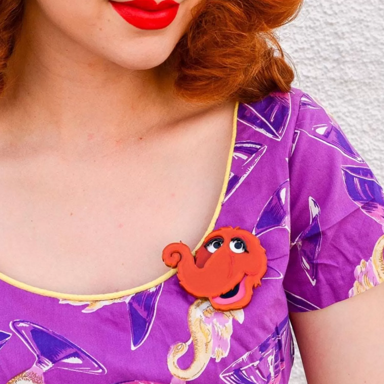 Snuffleupagus Brooch*Erstwilder Cheap