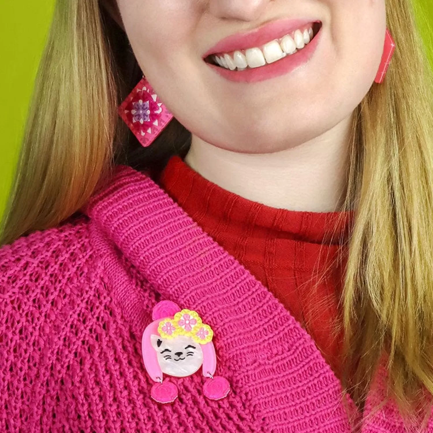 Snug Fit Kitty Brooch*Erstwilder Online