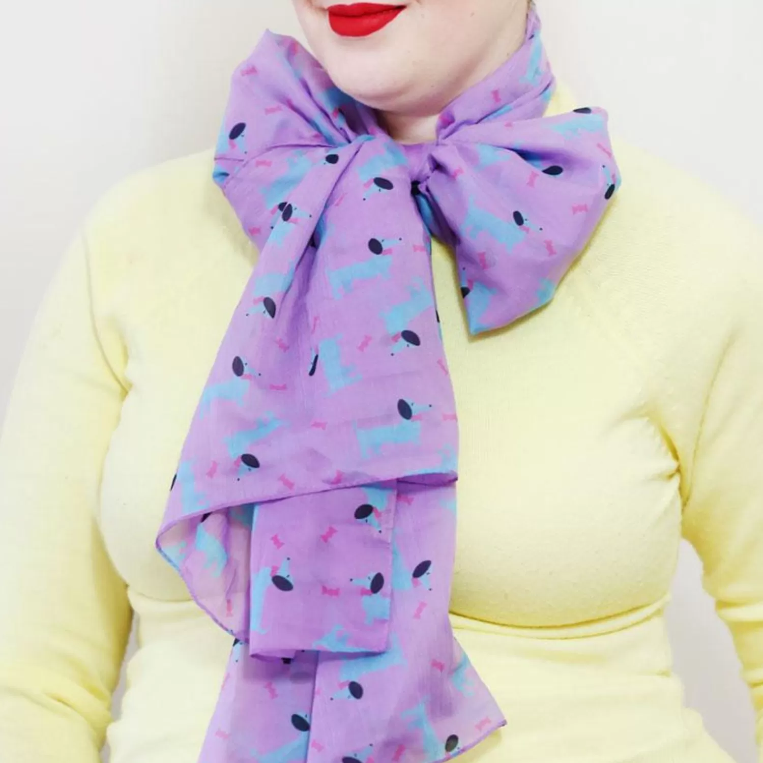 Spiffy The Sausage Dog Large Neck Scarf*Erstwilder Hot