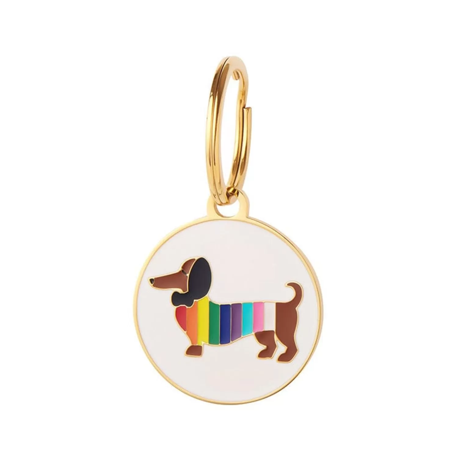 Spiffy The Supportive Dog Enamel Charm*Erstwilder Clearance