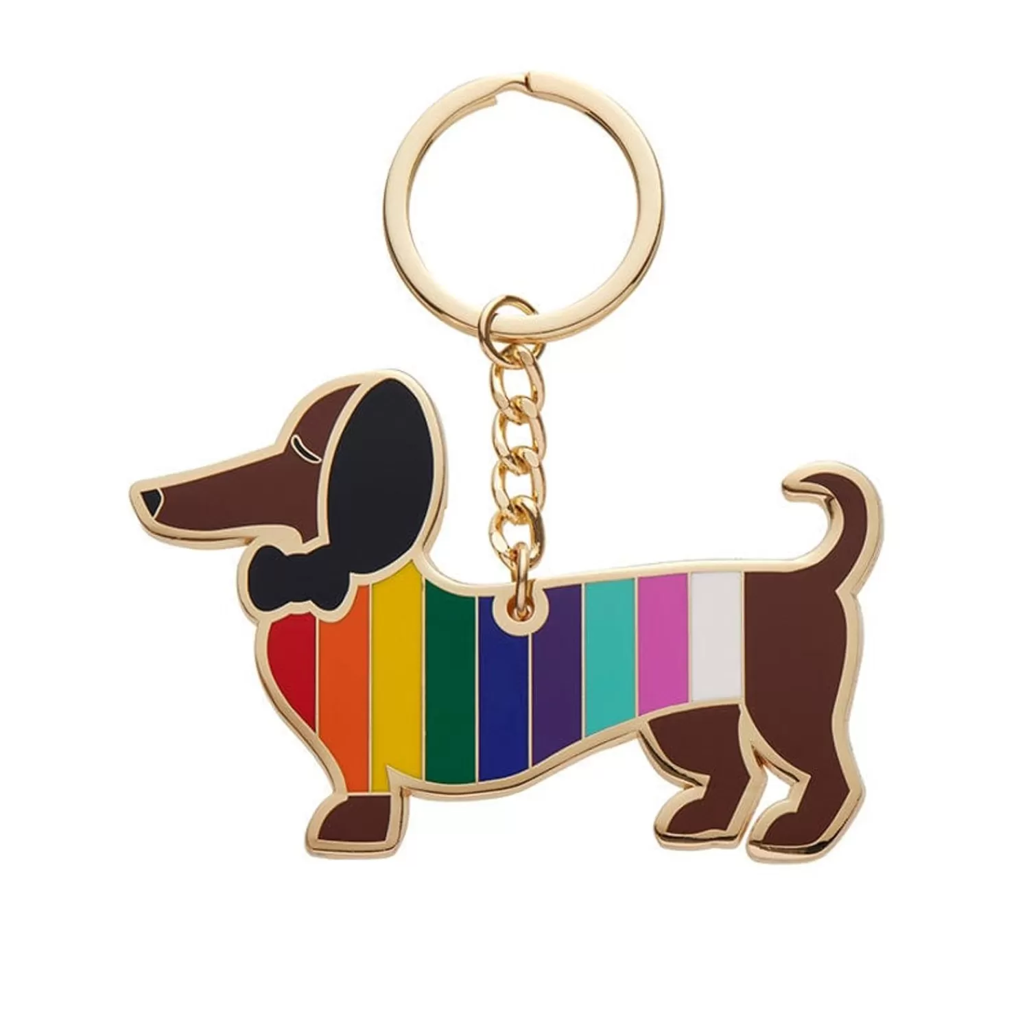 Spiffy The Supportive Dog Enamel Key Ring*Erstwilder Flash Sale