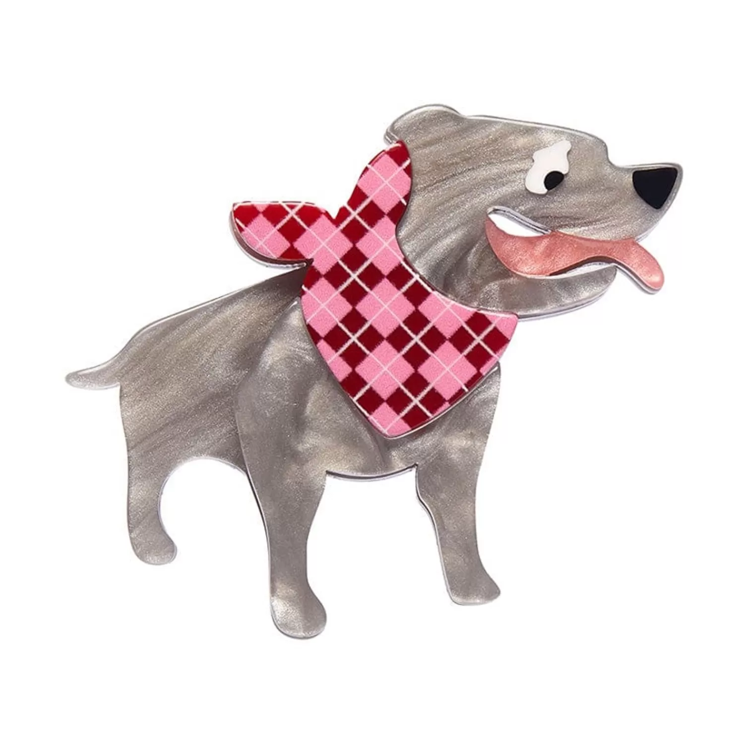 Staffy Stan Mini Brooch*Erstwilder Shop