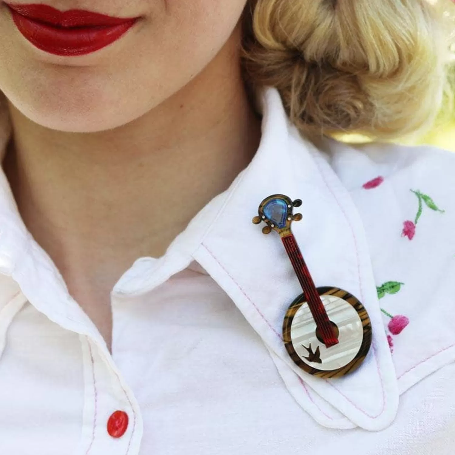 Stay Plucky Brooch*Erstwilder Discount