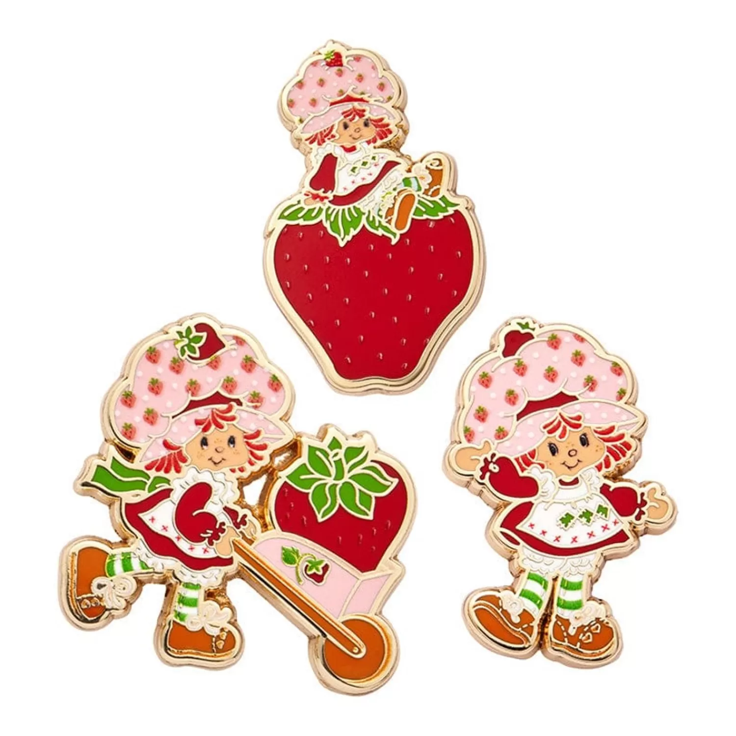 Strawberry Shortcake Enamel Pin Pack - 3 Piece*Erstwilder Fashion