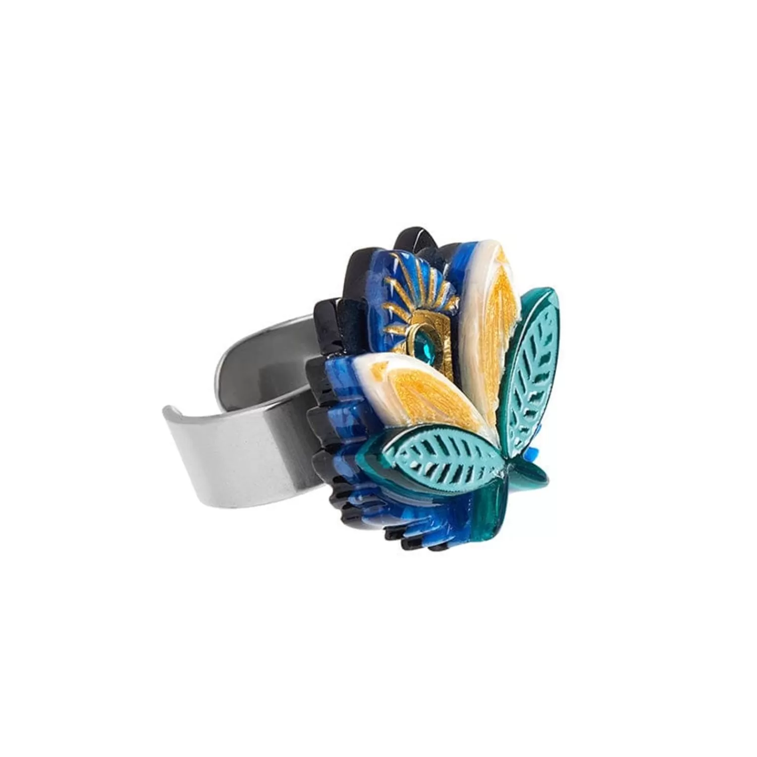 The Blue Lotus Ring*Erstwilder Fashion