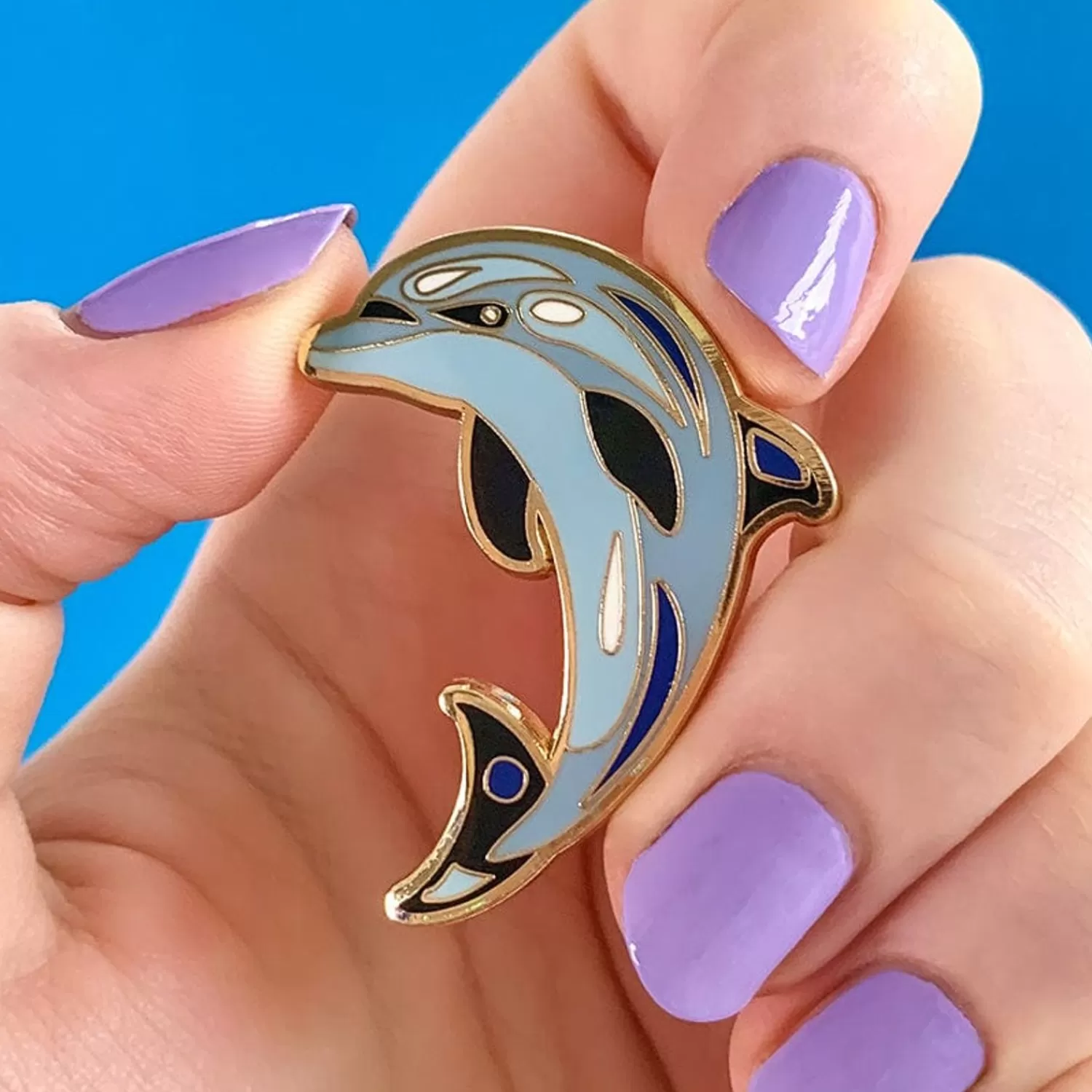 The Boastful Bottlenose Dolphin Enamel Pin*Erstwilder Sale