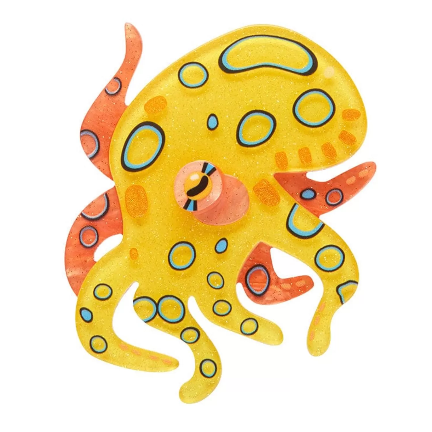 The Busy Blue-Ringed Octopus Brooch*Erstwilder Flash Sale