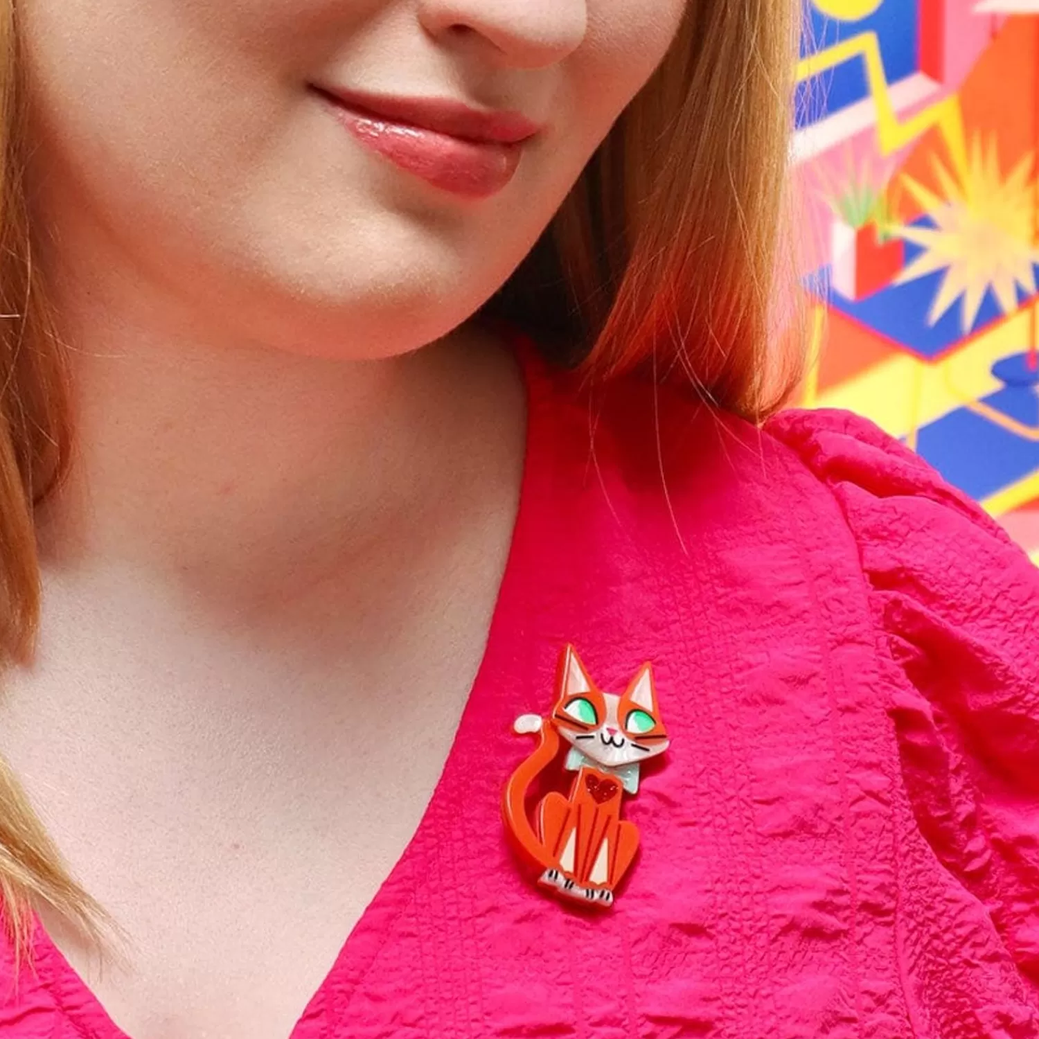 The Cat'S Meow Brooch*Erstwilder Clearance