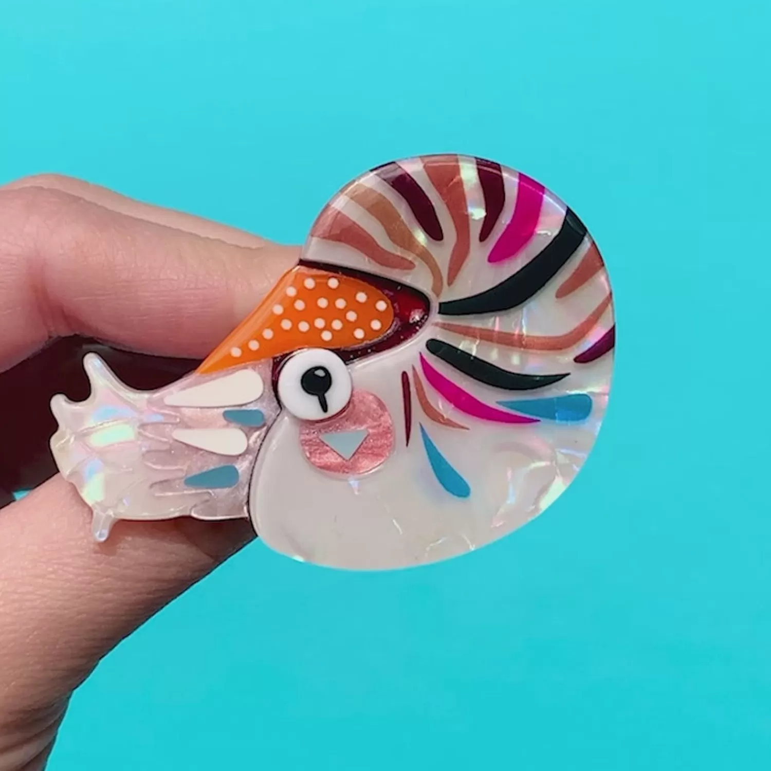 The Cryptic Chambered Nautilus Brooch*Erstwilder Fashion