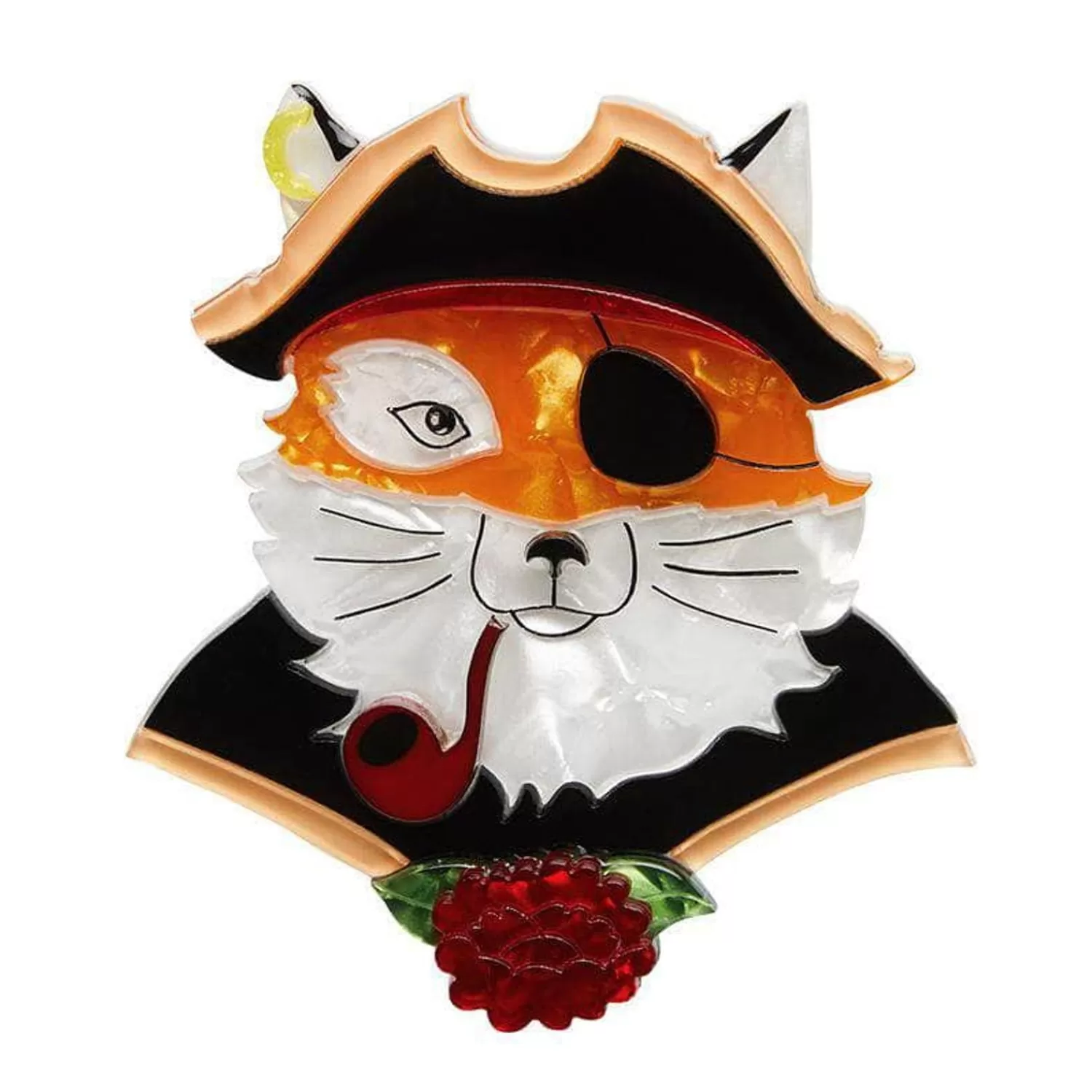 The Cunning Captain Fox Brooch*Erstwilder Flash Sale