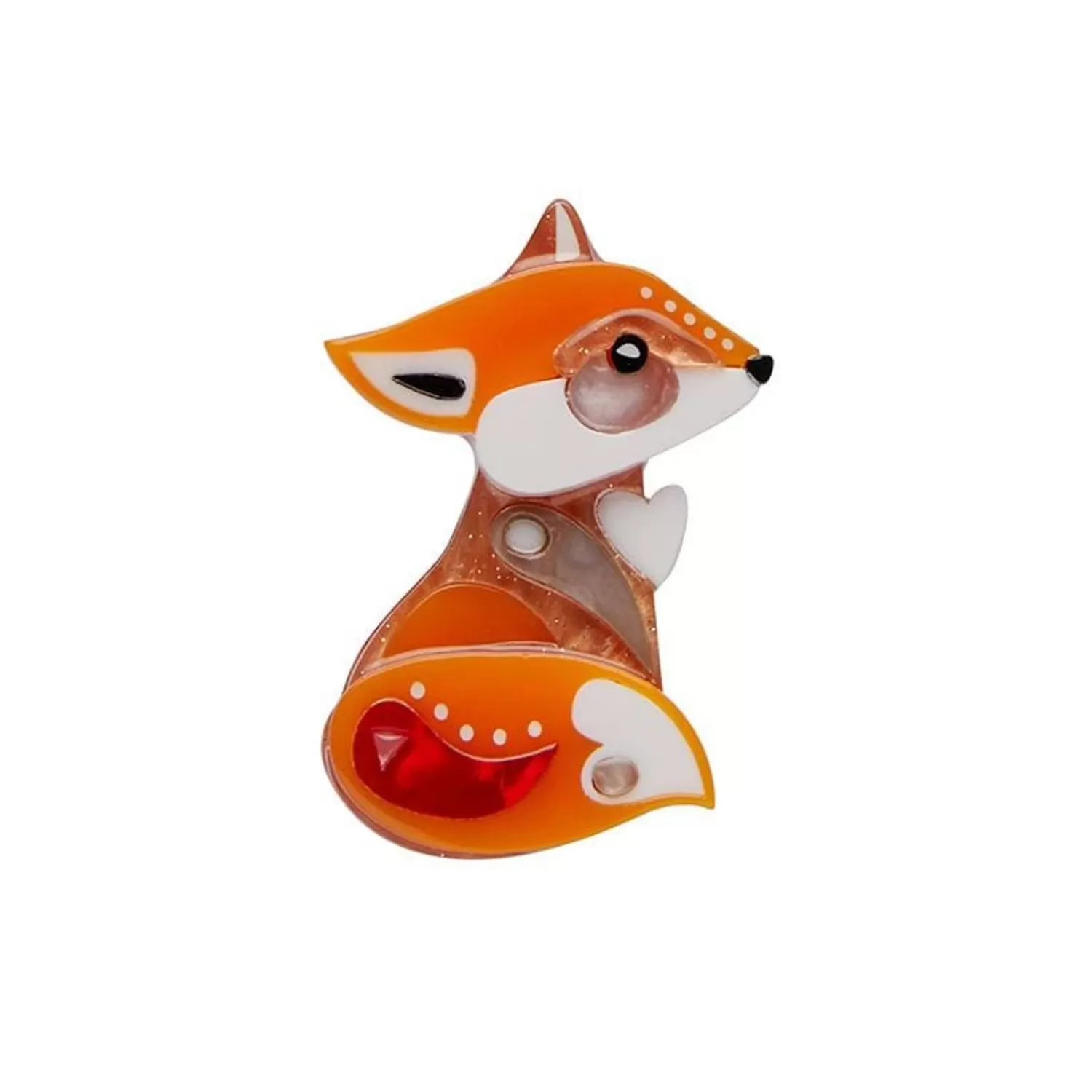 The Footloose Fox Mini Brooch*Erstwilder Online