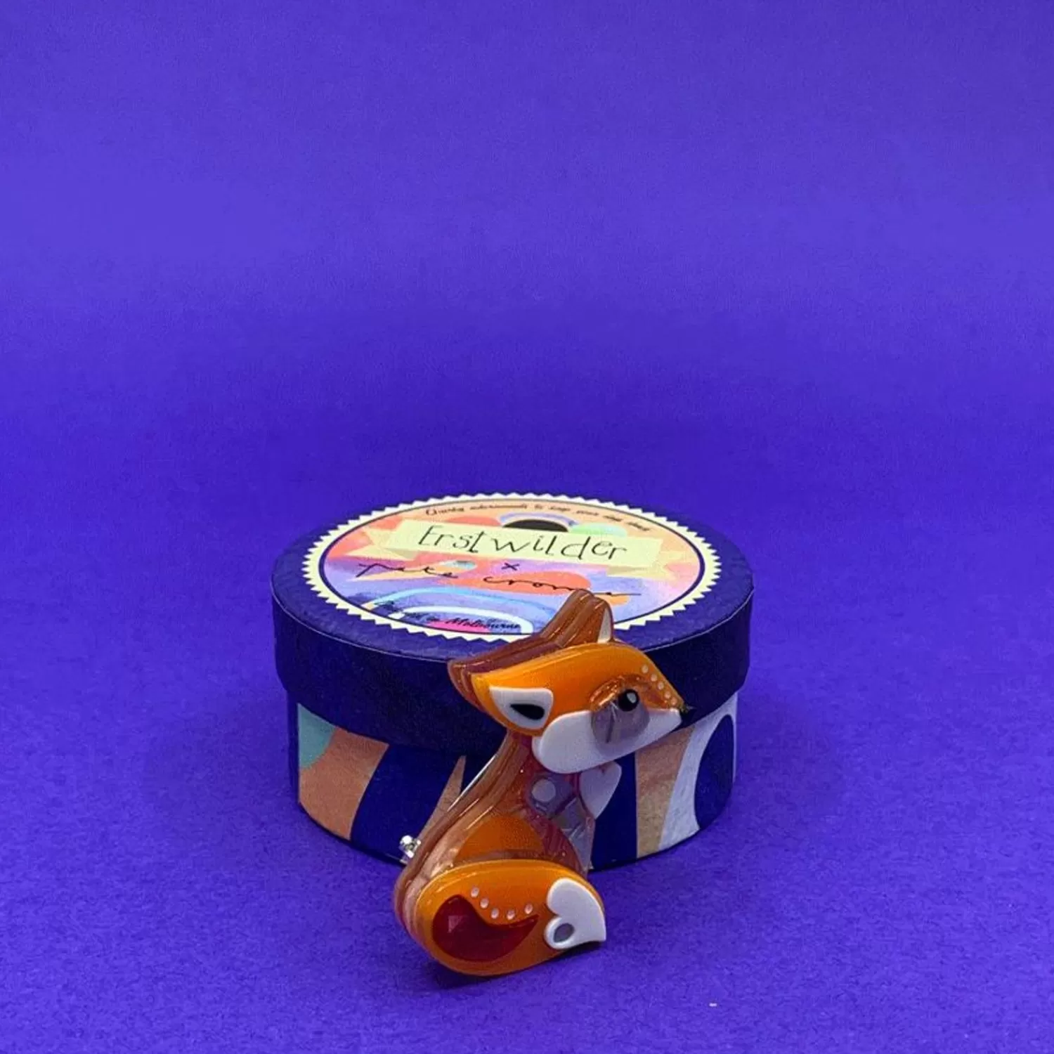 The Footloose Fox Mini Brooch*Erstwilder Online