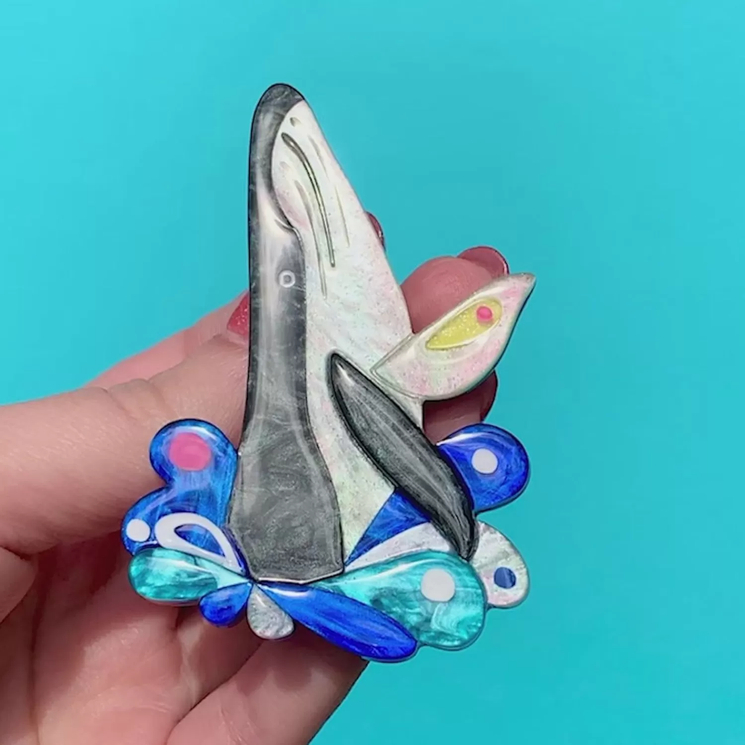 The Halcyon Humpback Whale Brooch*Erstwilder Flash Sale