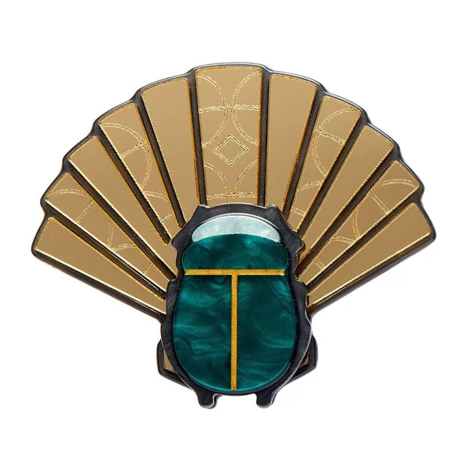 The Heart Of Egypt Scarab Brooch*Erstwilder Best