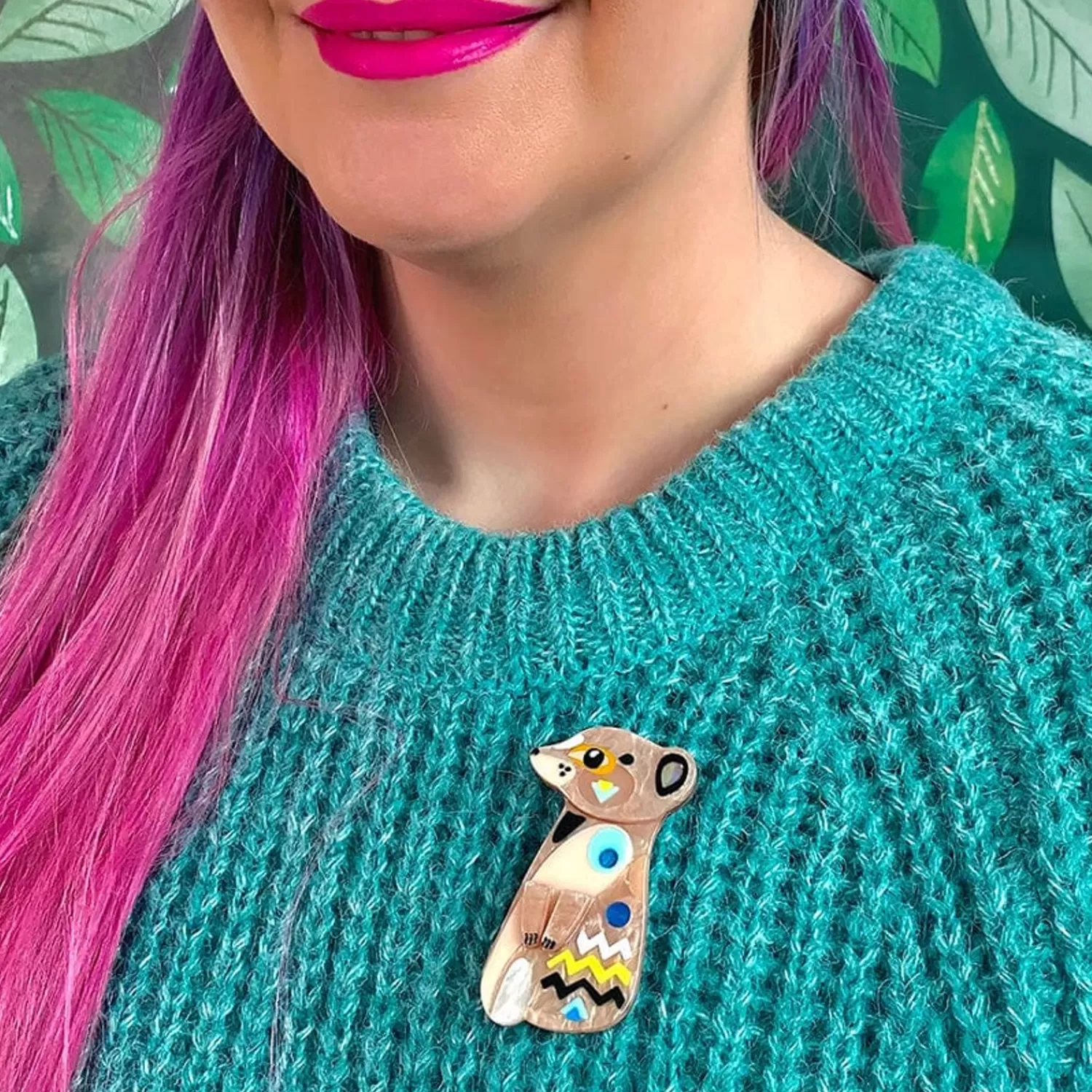 The Masterful Meerkat Brooch*Erstwilder Hot