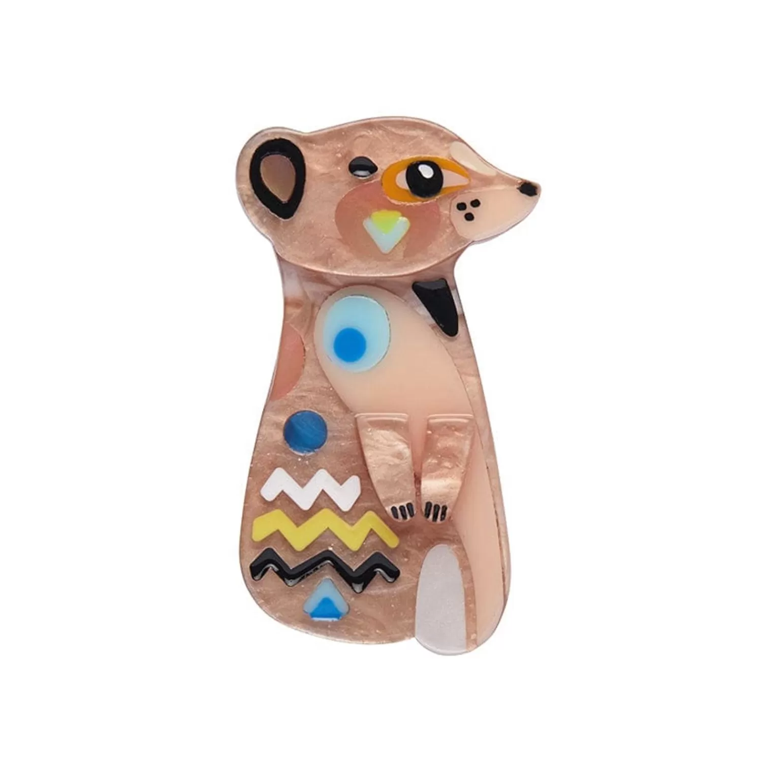 The Masterful Meerkat Mini Brooch*Erstwilder Outlet