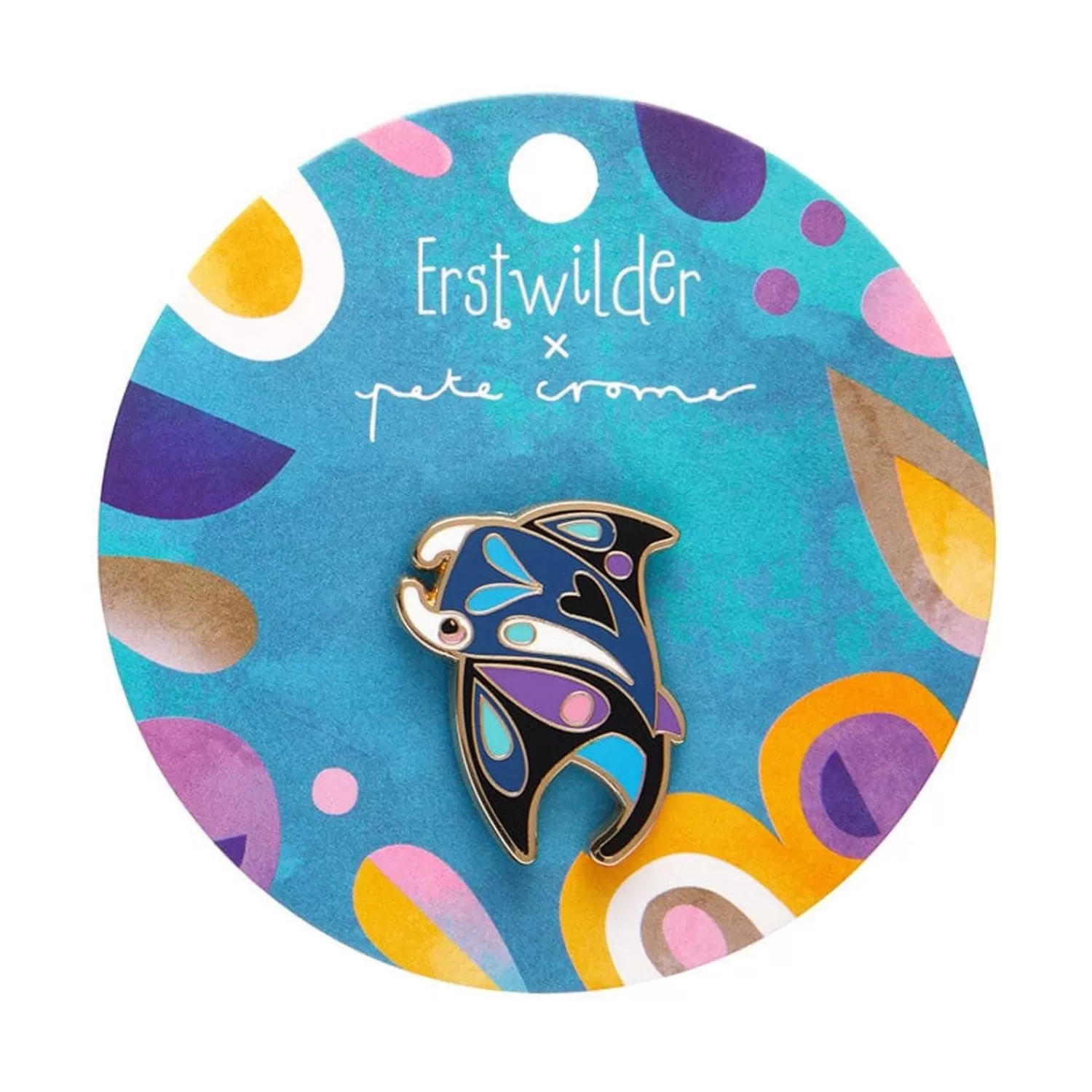 The Mercurial Manta Ray Enamel Pin*Erstwilder Online