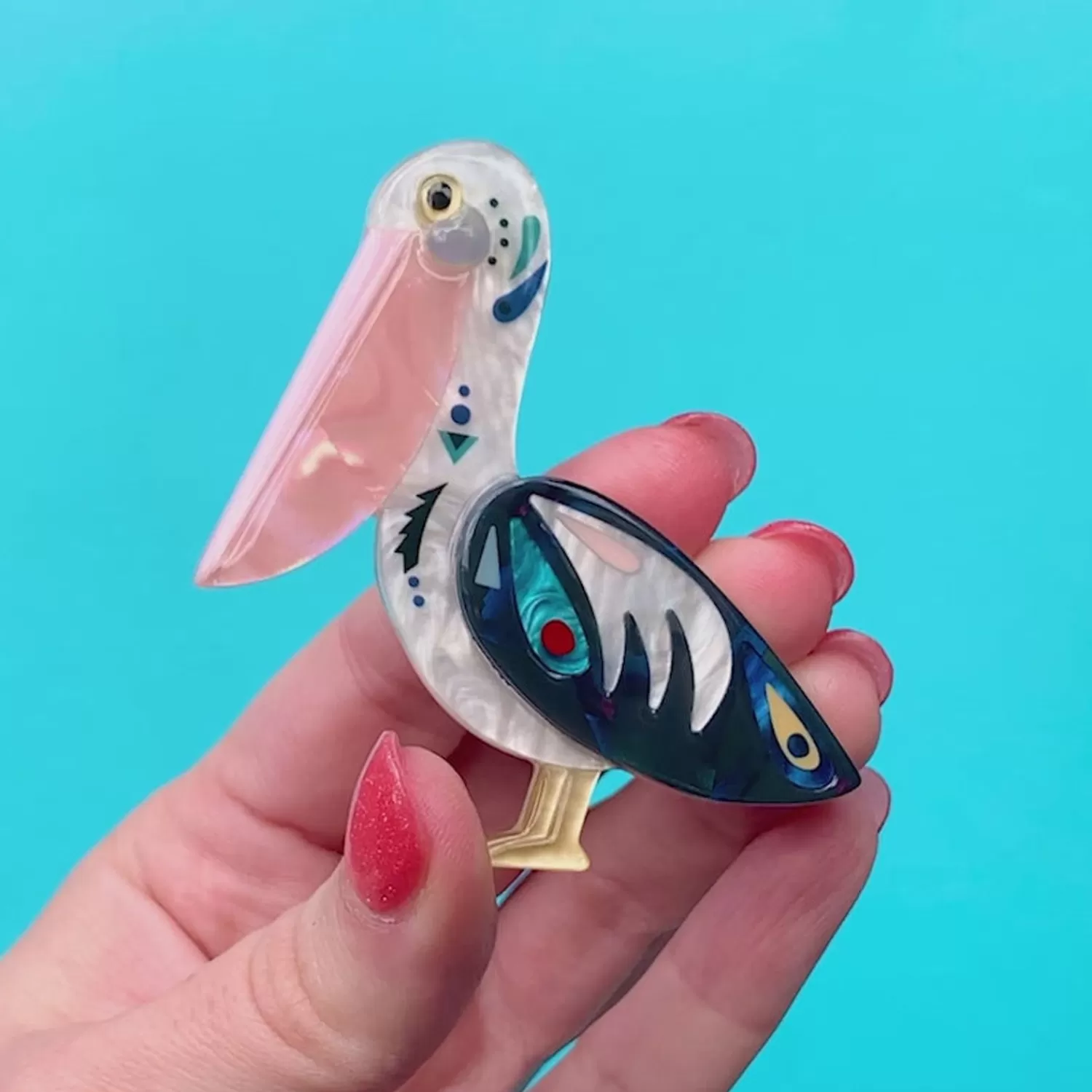 The Perceptive Pelican Brooch*Erstwilder Discount