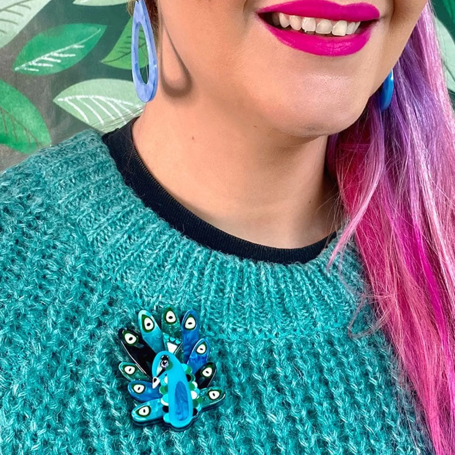 The Picturesque Peacock Brooch*Erstwilder Best Sale