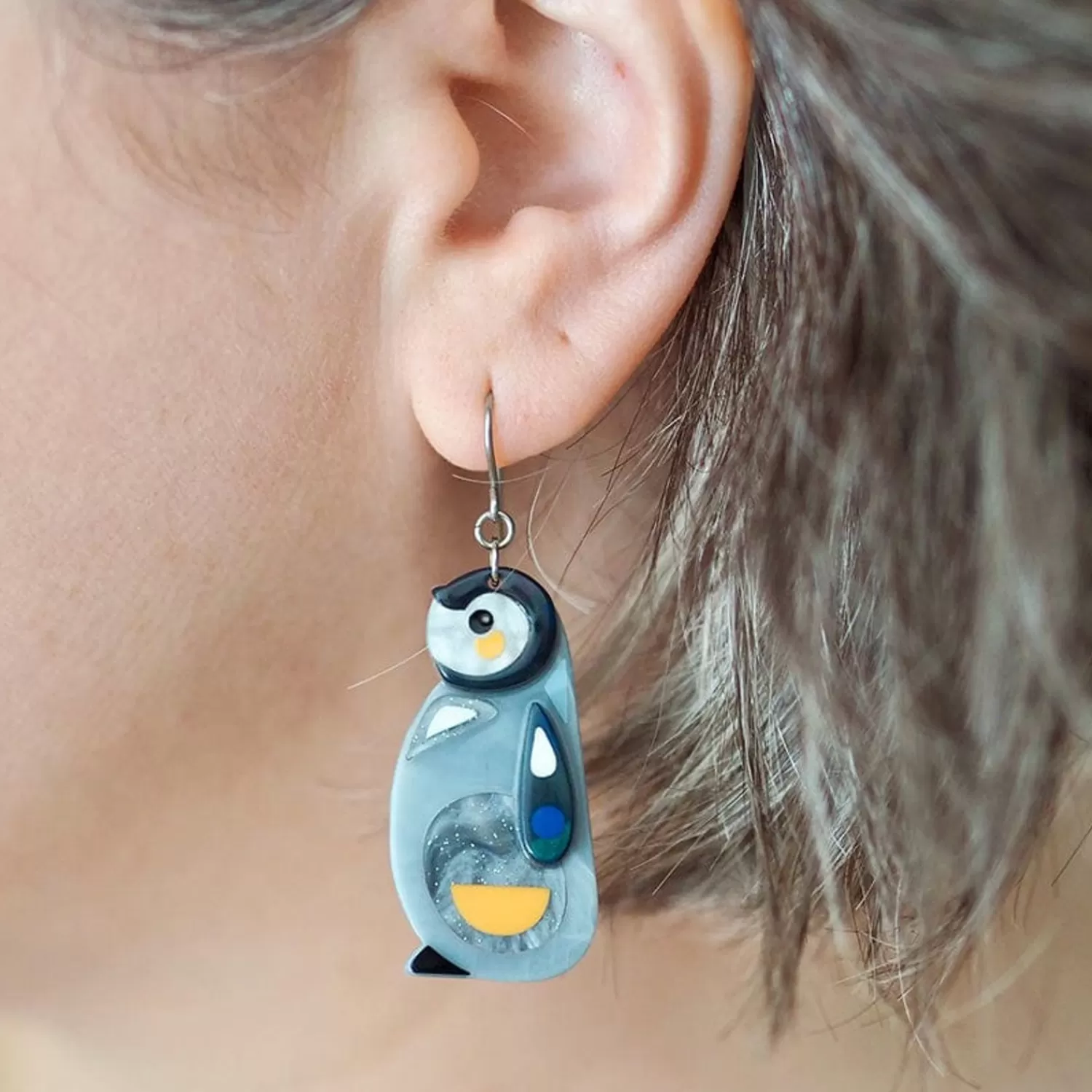 The Promising Penguin Drop Earrings*Erstwilder New