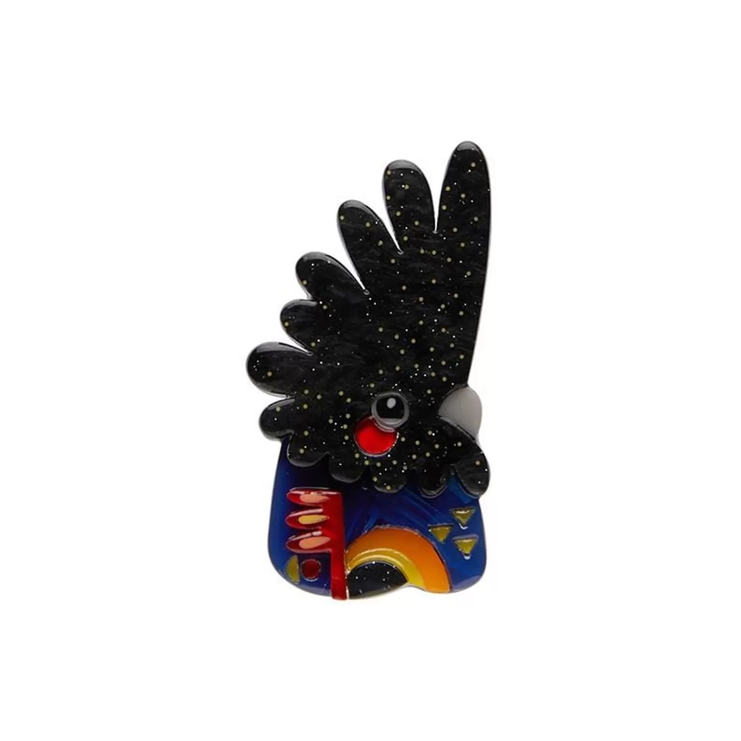 The Rare Red-Tail Cockatoo Mini Brooch*Erstwilder Store