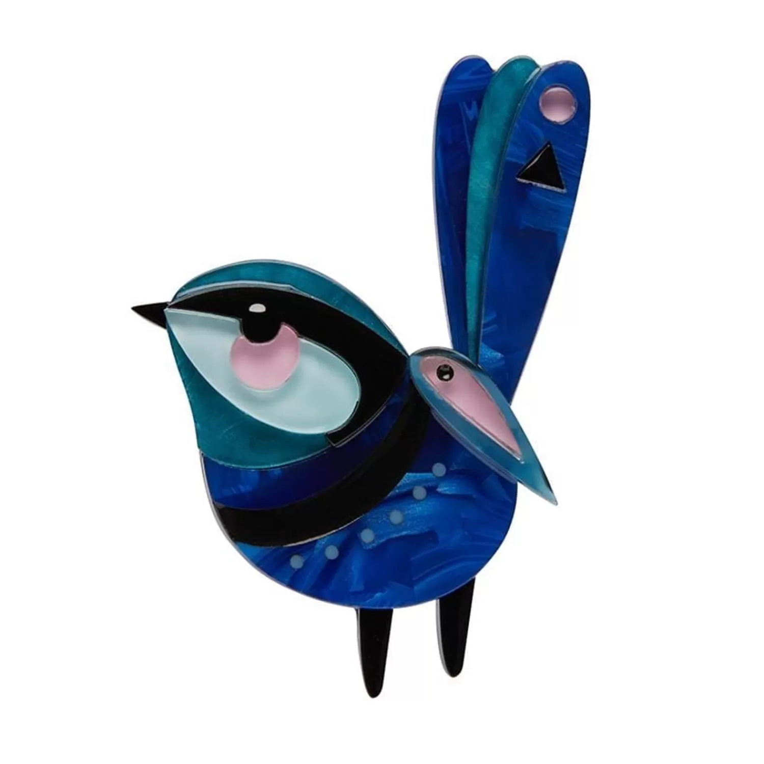 The Splendid Fairy Wren Brooch*Erstwilder Cheap