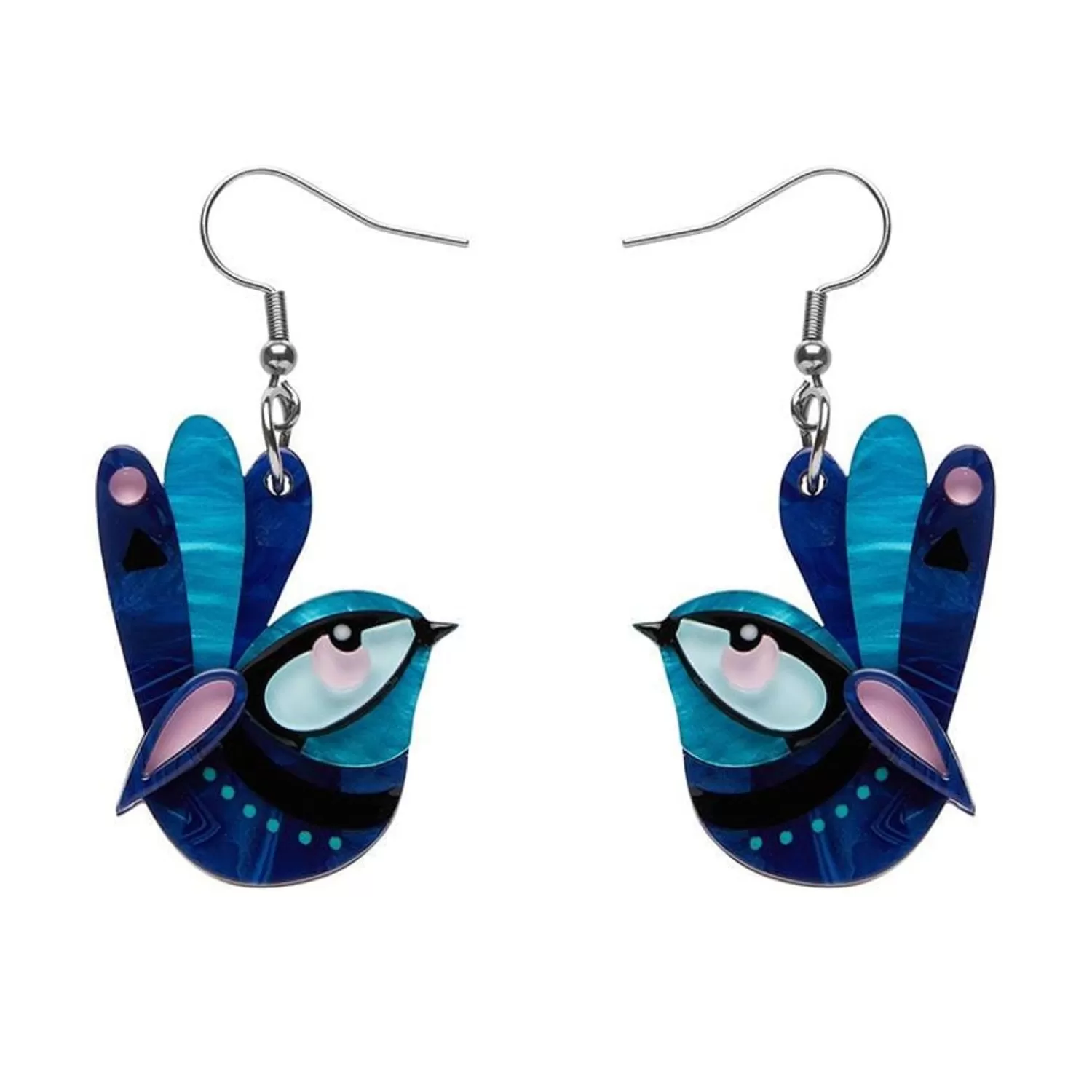 The Splendid Fairy Wren Earrings*Erstwilder Online