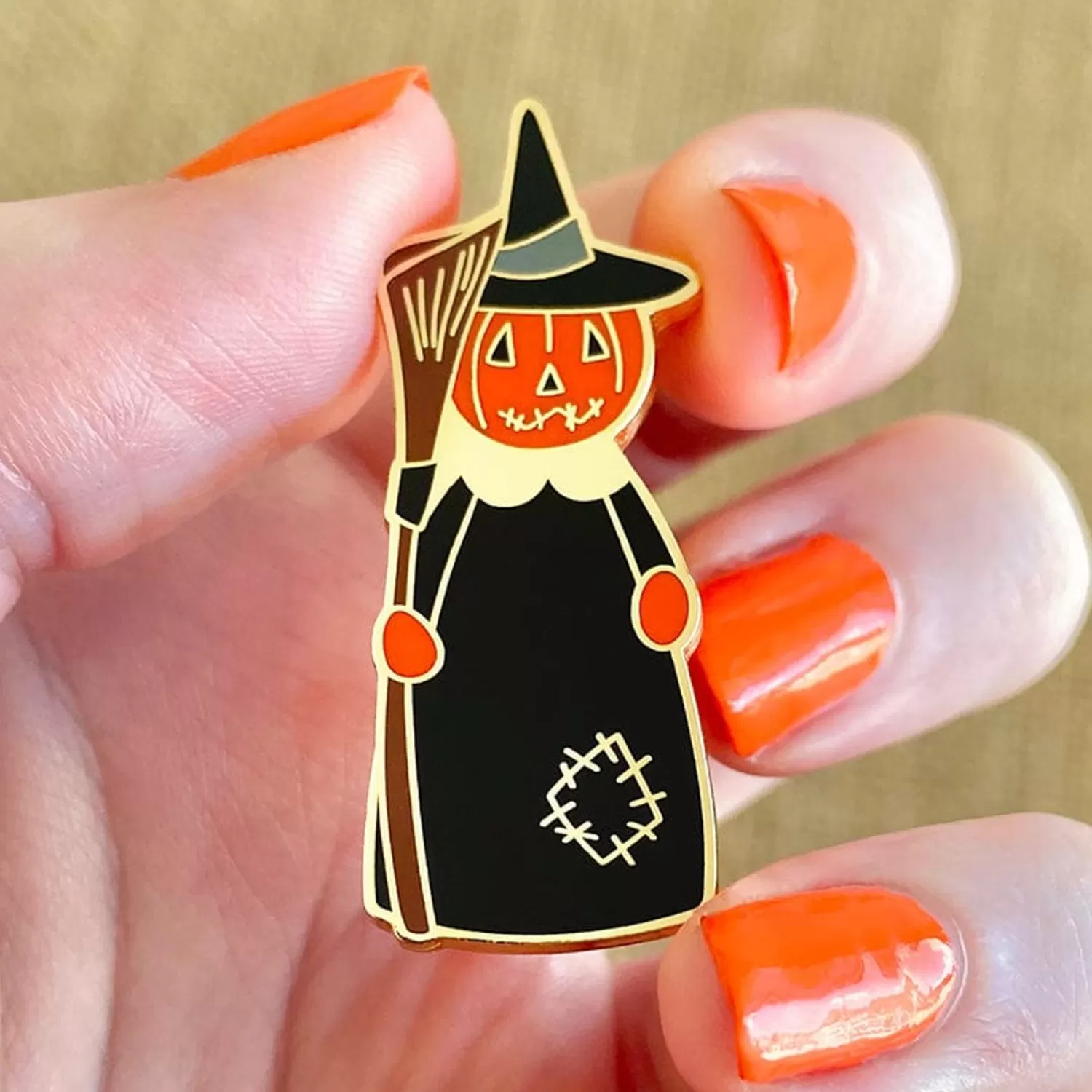 The Stitched Witch Enamel Pin*Erstwilder Sale