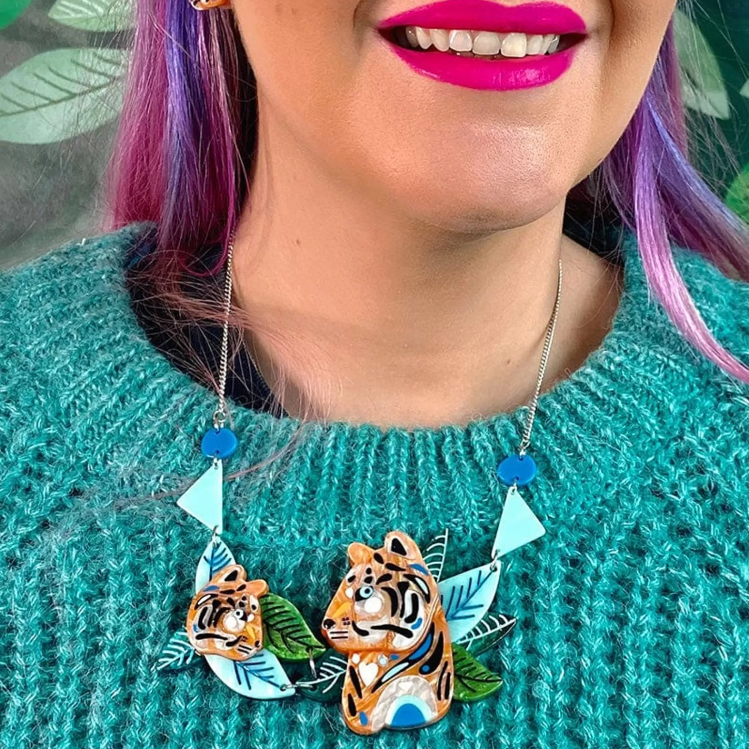 The Tranquil Tiger Necklace*Erstwilder Shop