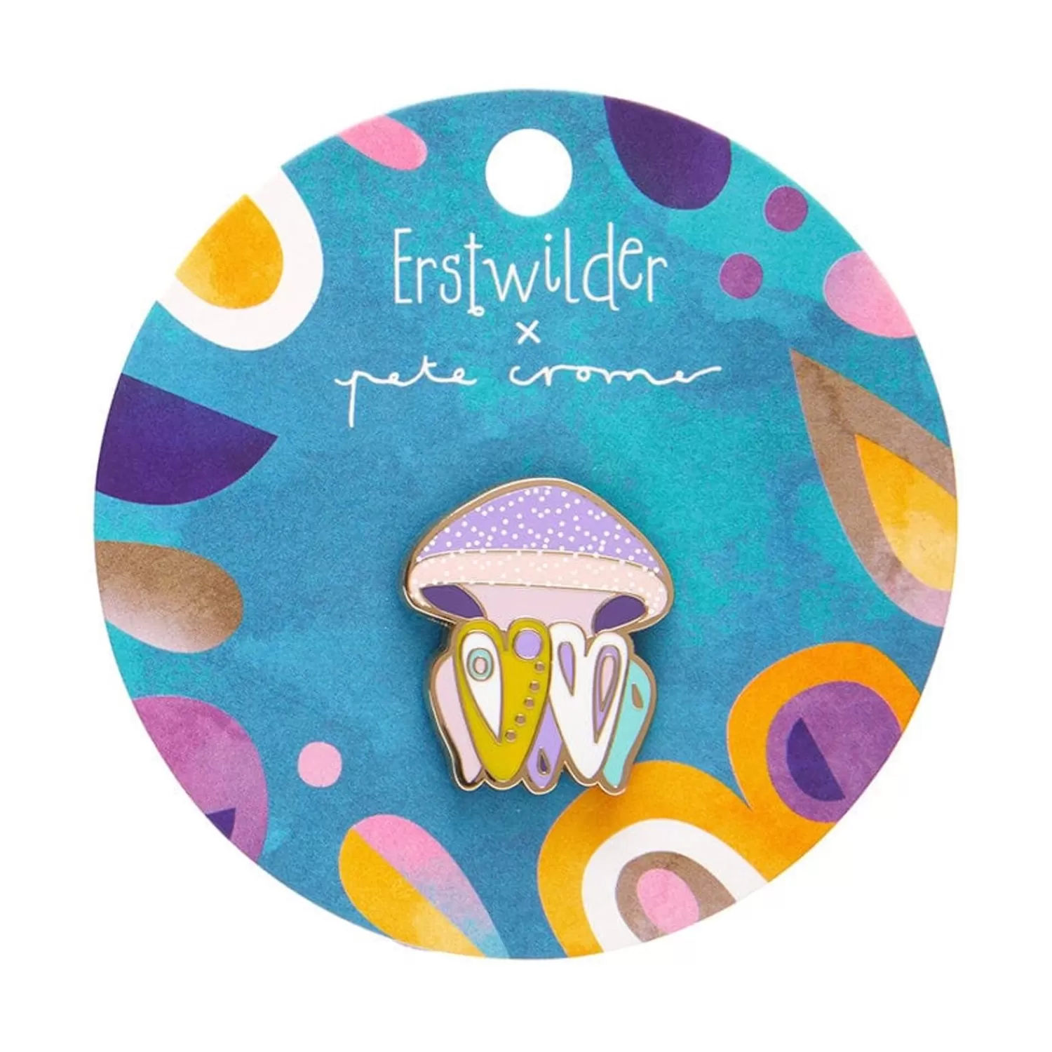 The Whimsical White Spotted Jellyfish Enamel Pin*Erstwilder Cheap