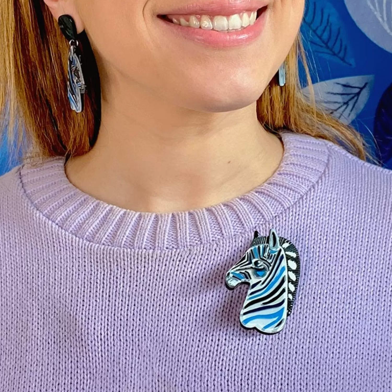 The Zealous Zebra Brooch*Erstwilder Flash Sale