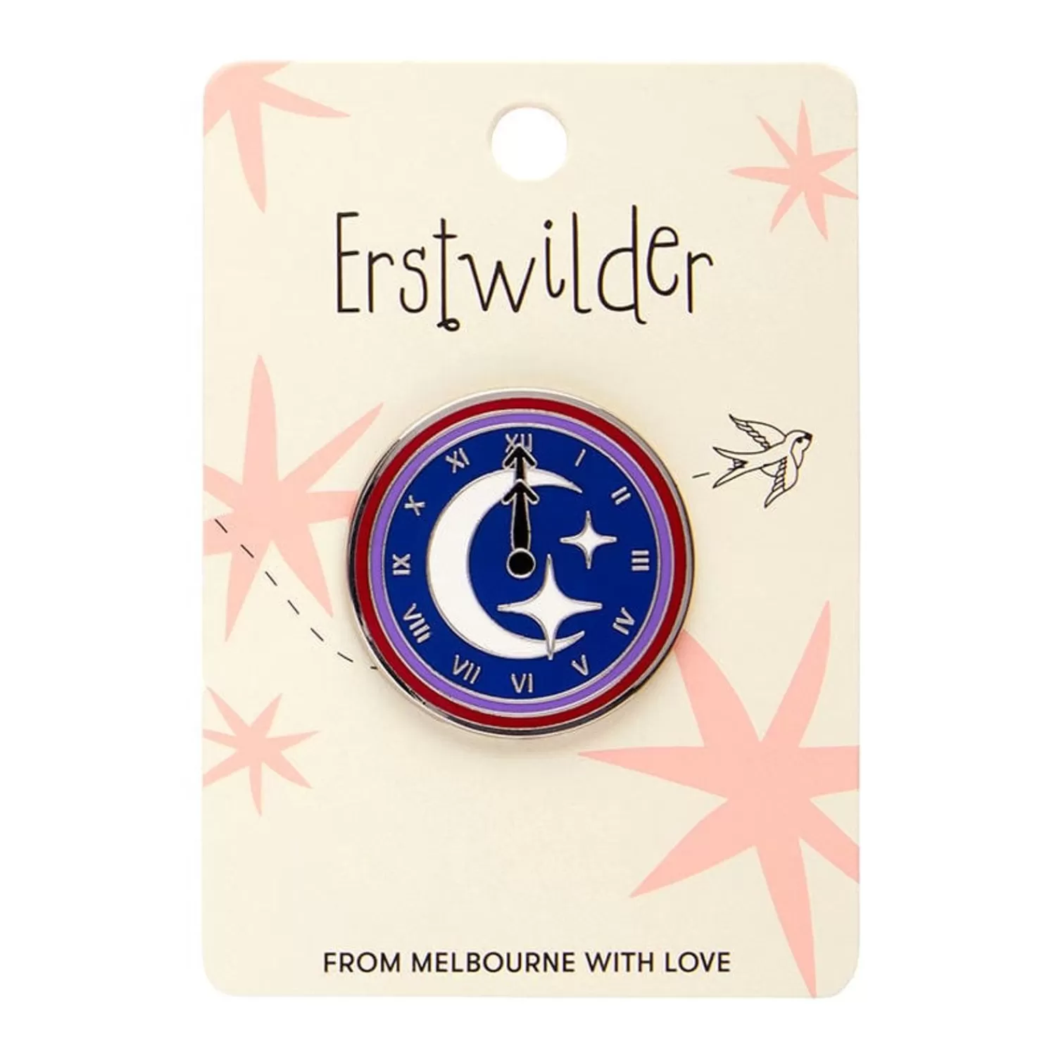 Timely Tale Enamel Pin*Erstwilder Flash Sale