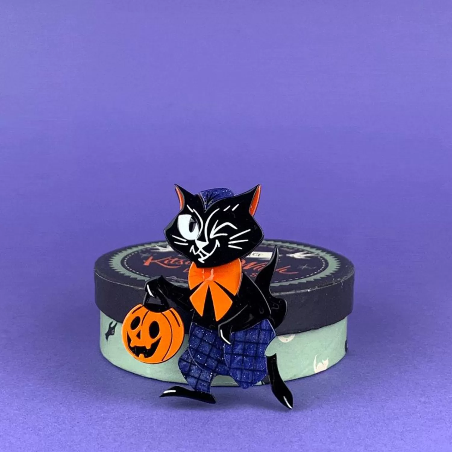 Treat Seeker Cat Brooch*Erstwilder Discount