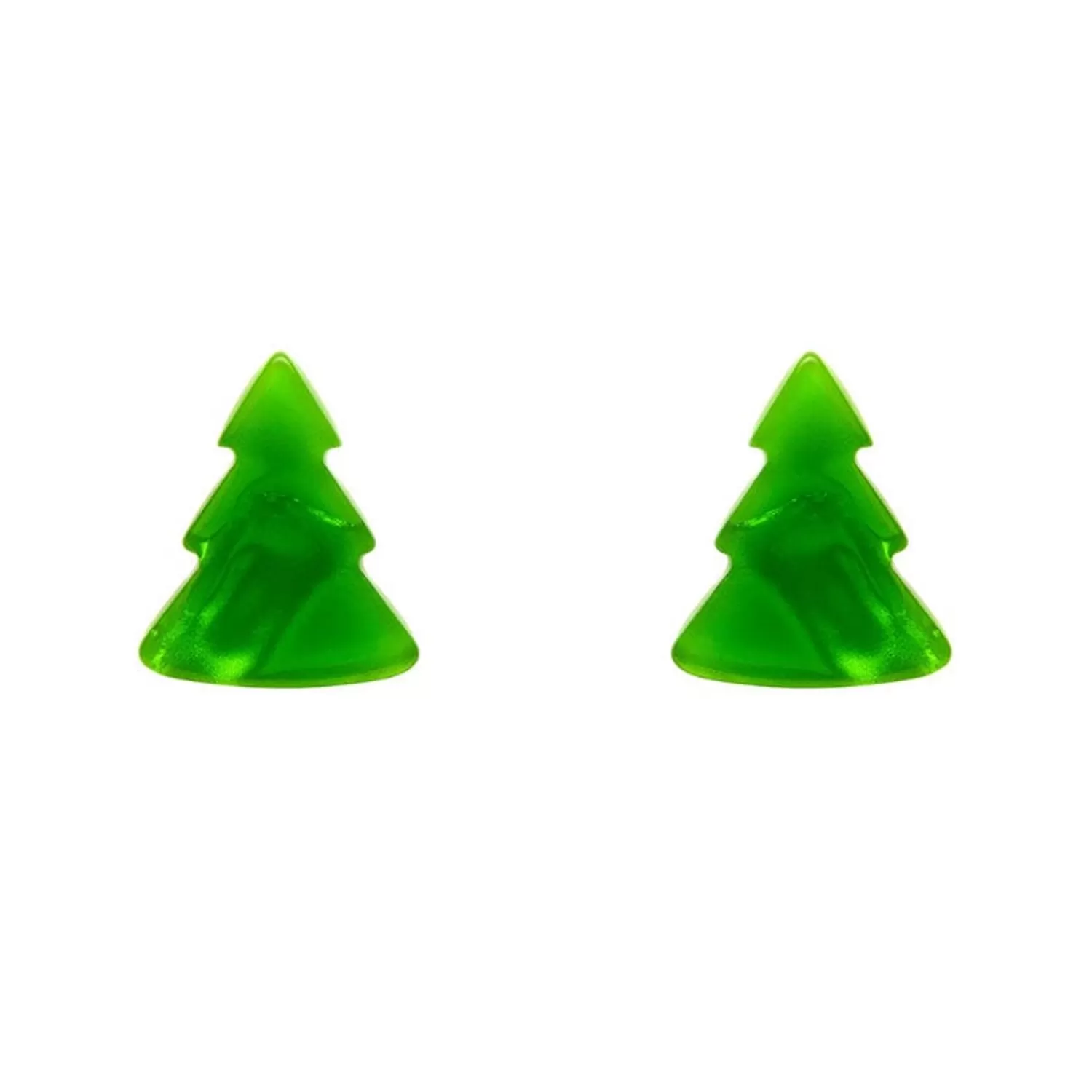 Tree Ripple Stud Earrings - Green*Erstwilder Best Sale