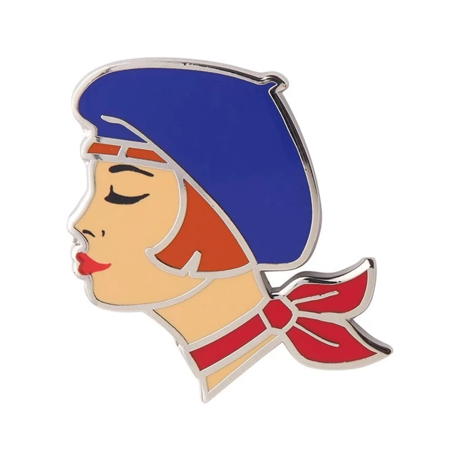 Tres Chic Enamel Pin - Blue*Erstwilder Flash Sale