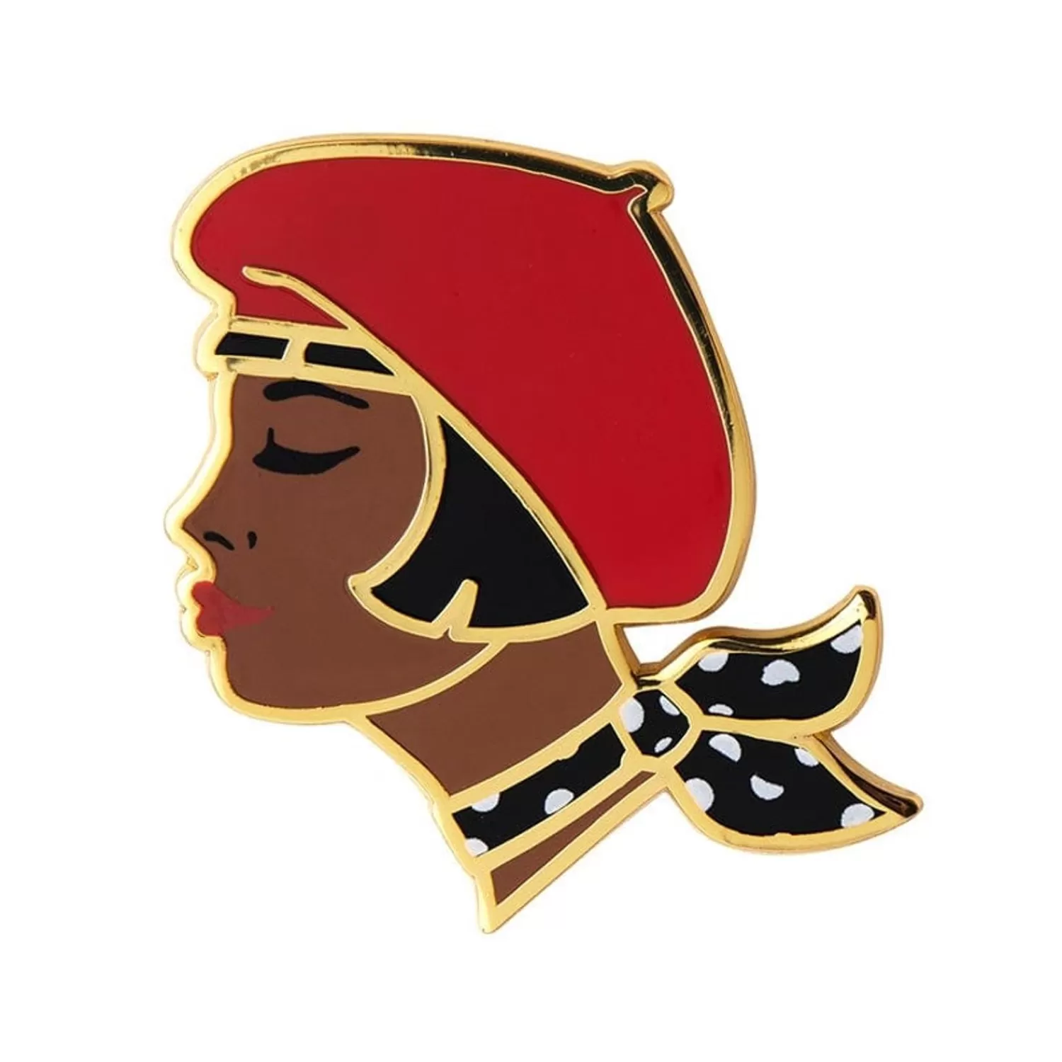 Tres Chic Enamel Pin - Red*Erstwilder Outlet