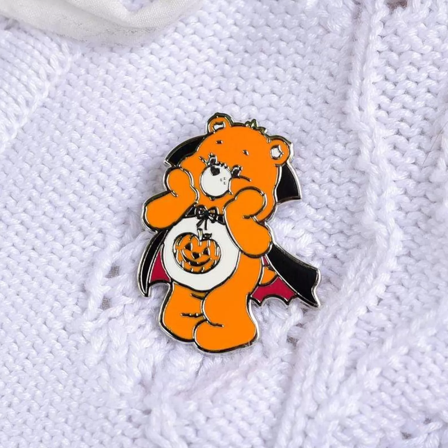 Trick-Or-Sweet Bear Enamel Pin*Erstwilder Fashion