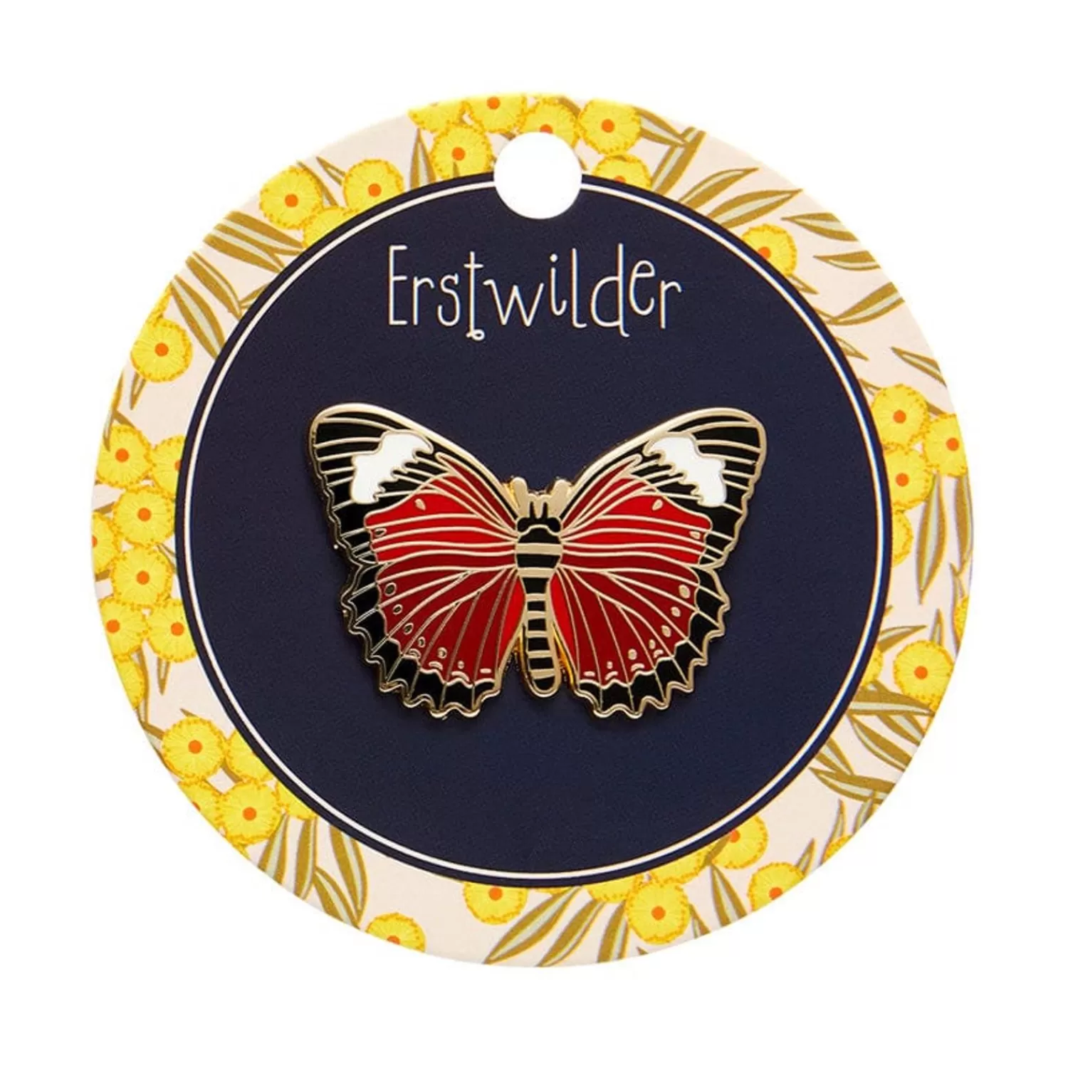 Wings Laced In Red Enamel Pin*Erstwilder New