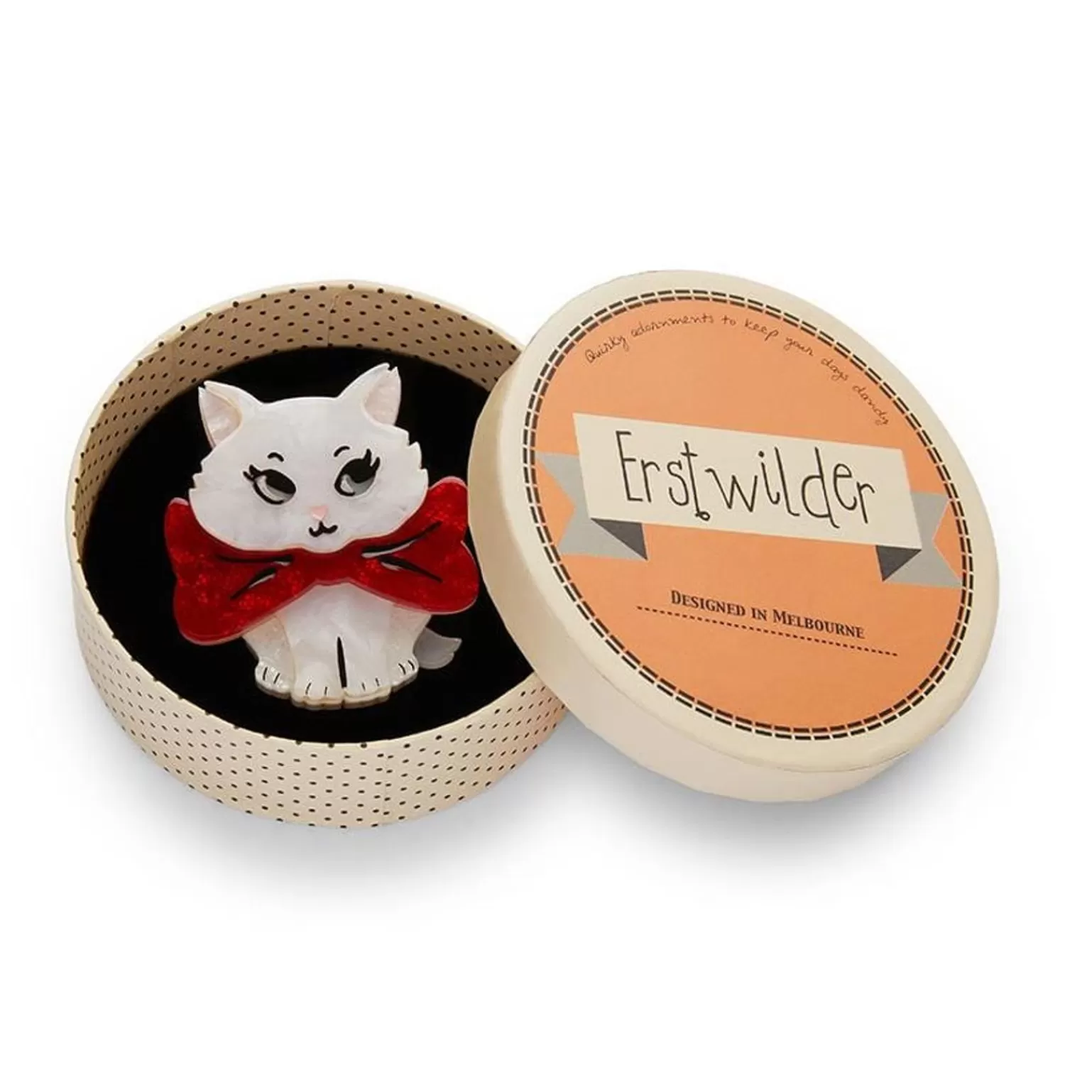 Wrapped Up In Love Kitten Brooch*Erstwilder Cheap