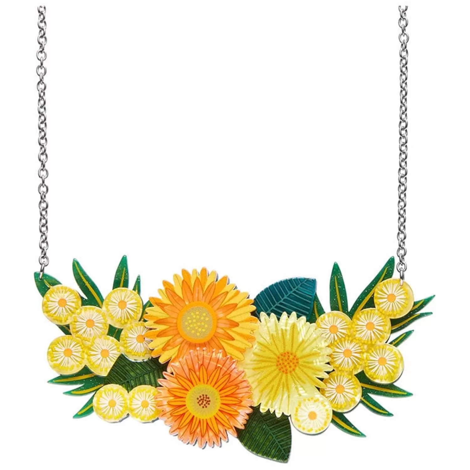 Yellow Efflorescence Necklace*Erstwilder Shop