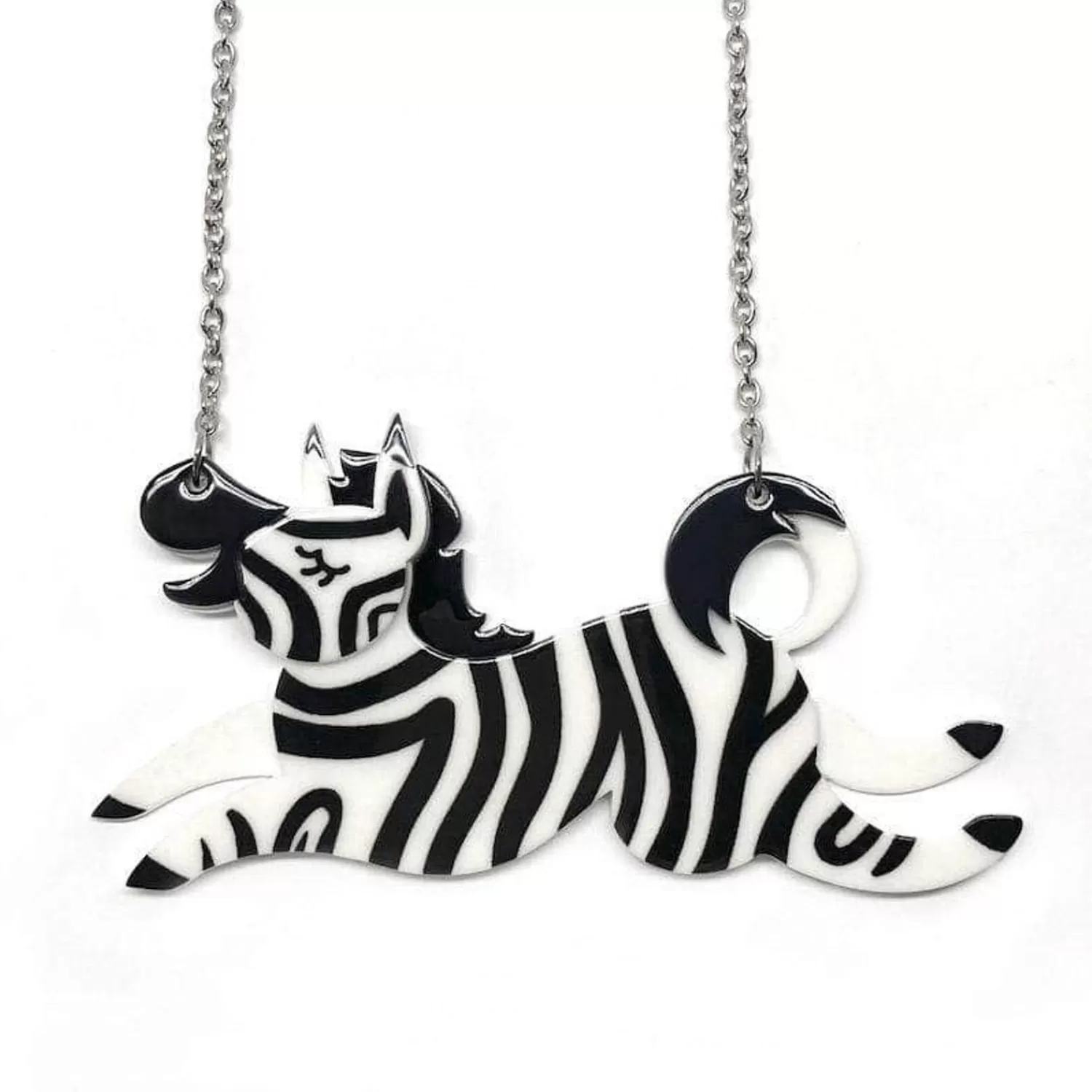 Zebra Crossing Necklace*Erstwilder Shop